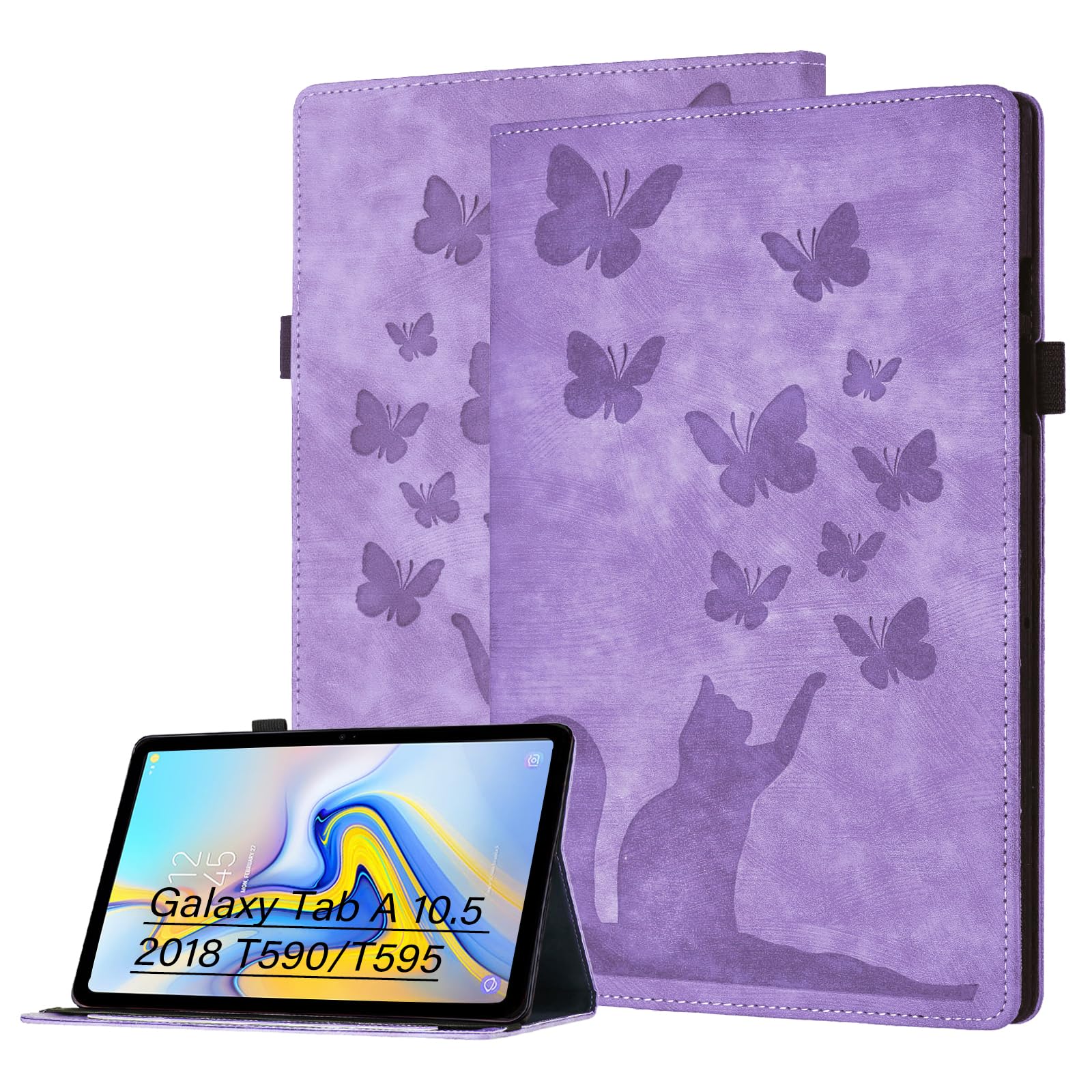 Bemoloon Pu Tablet Hülle für Samsung Galaxy Tab A 10.5 2018