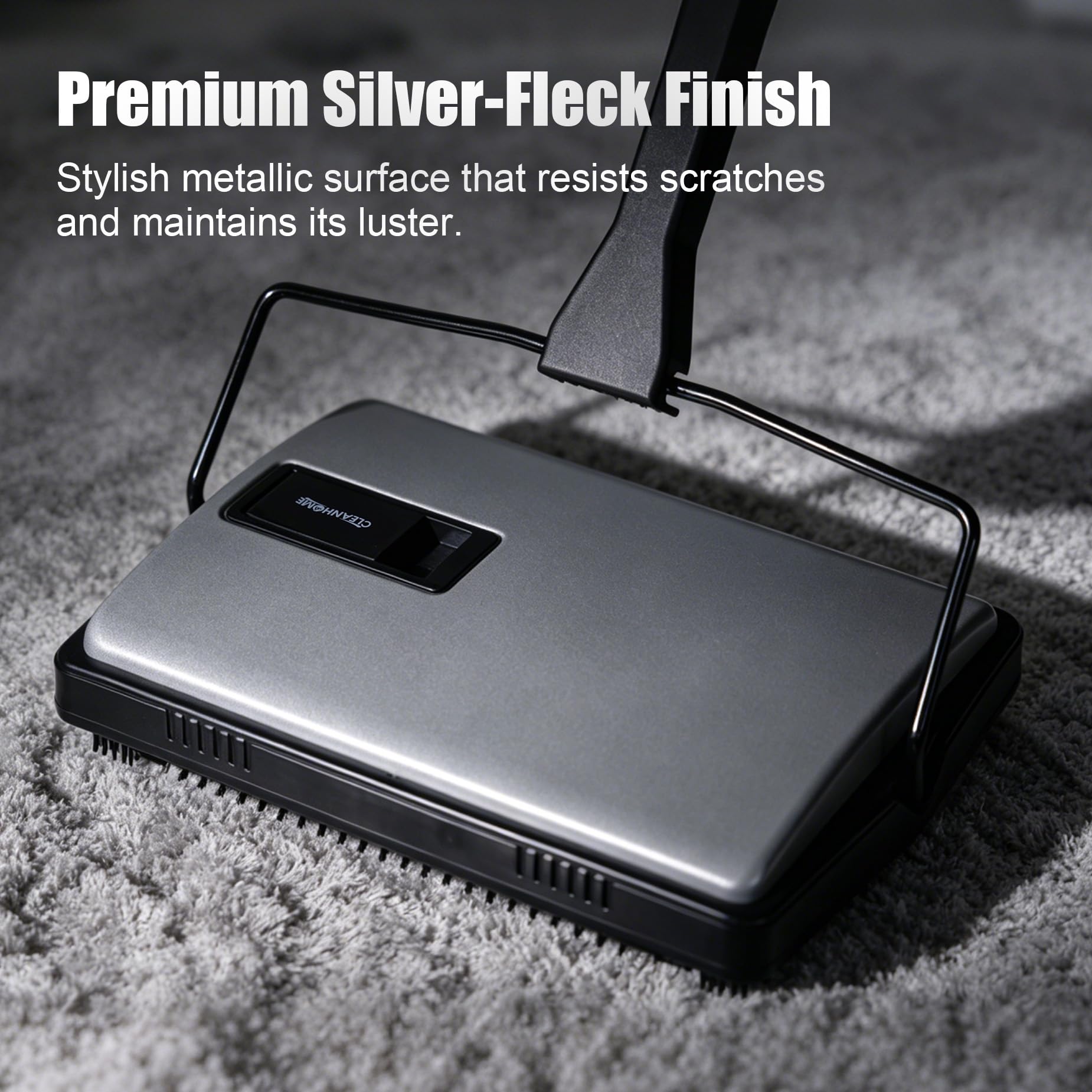 CLEANHOME Carpet Sweeper - Pet Hair & Cordless -3