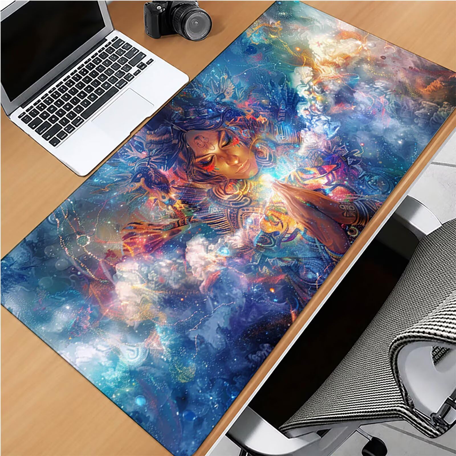 Azul Alfombrilla Ratón XXL 1600x800x3mm, Mujer Grande Mouse Pad 2-3228 | Alfombrilla Ratón Gaming Mejora la Precisión y la Velocidad, Alfombrilla Escritorio para Jugadores de PC, Oficina