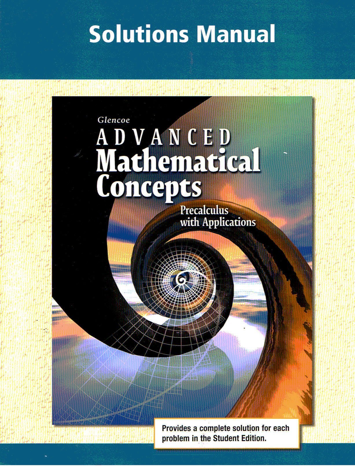 Buy Advanced Mathematical Concepts, Solutions Manual โ BookShops.in