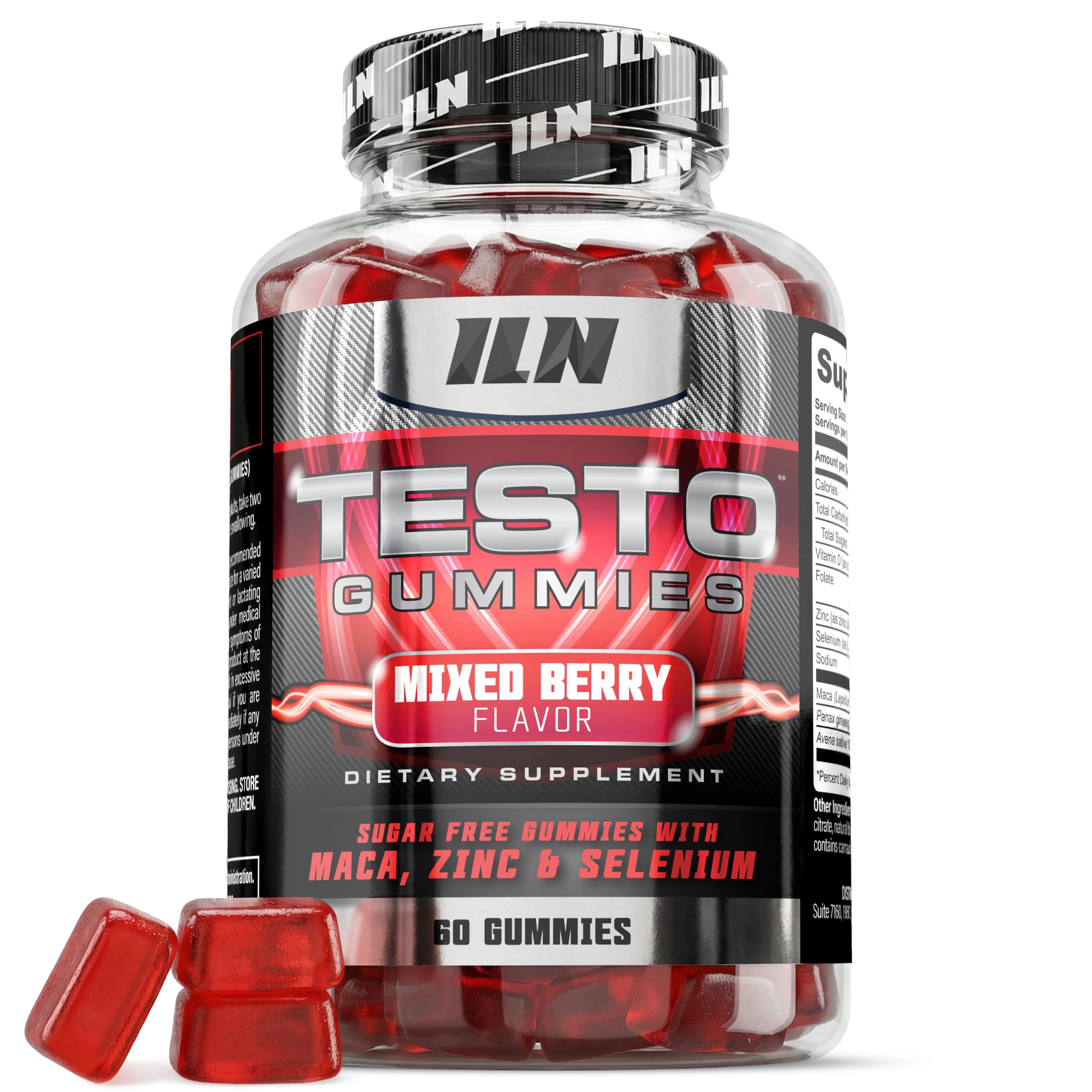 Iron Labs Nutrition Suplemento para Homens com Maca, Ginseng, Zinco e Selênio — 60 gomas