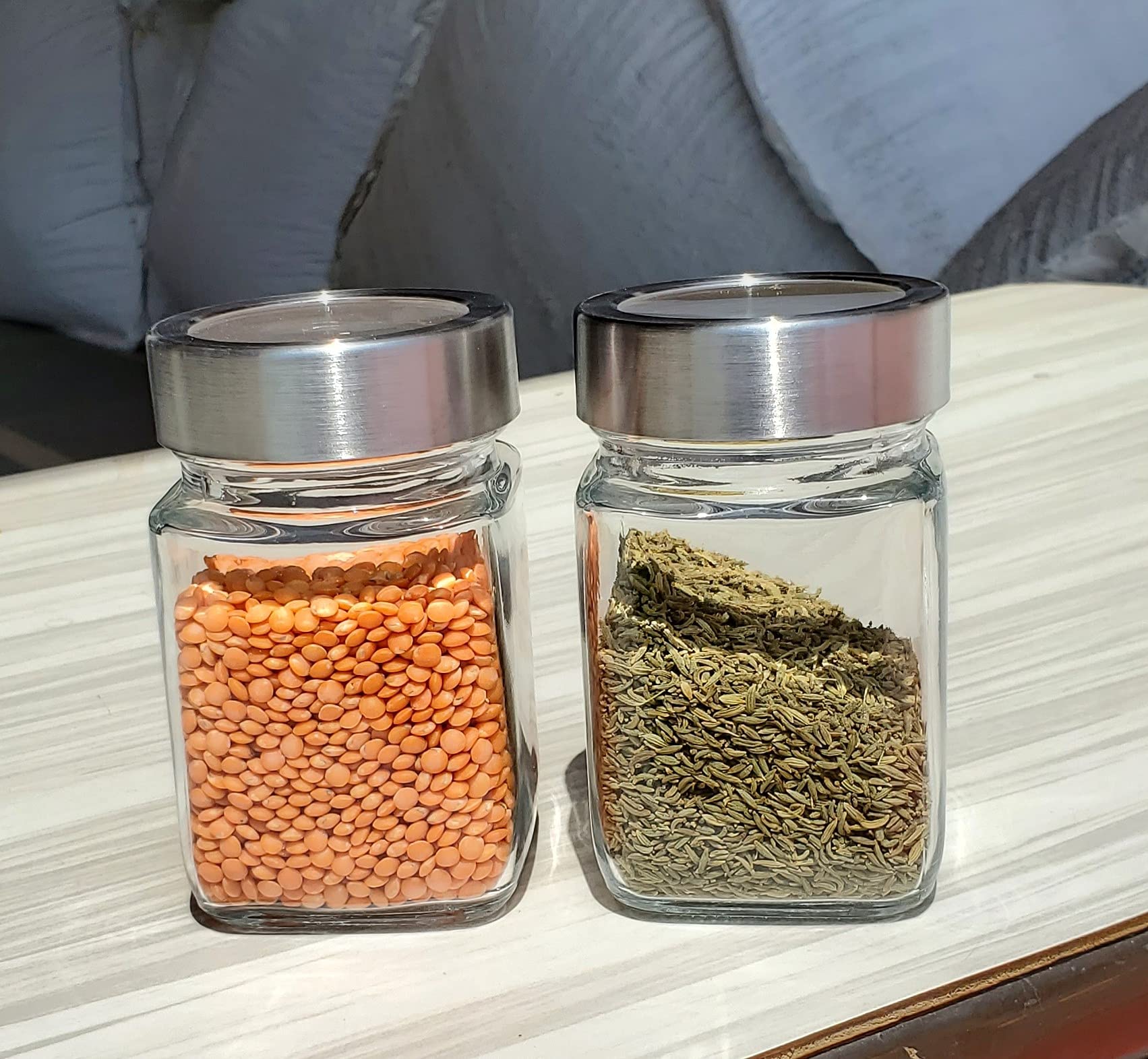 Pure Source India Glass Jar Set - 3 Piece Set -2