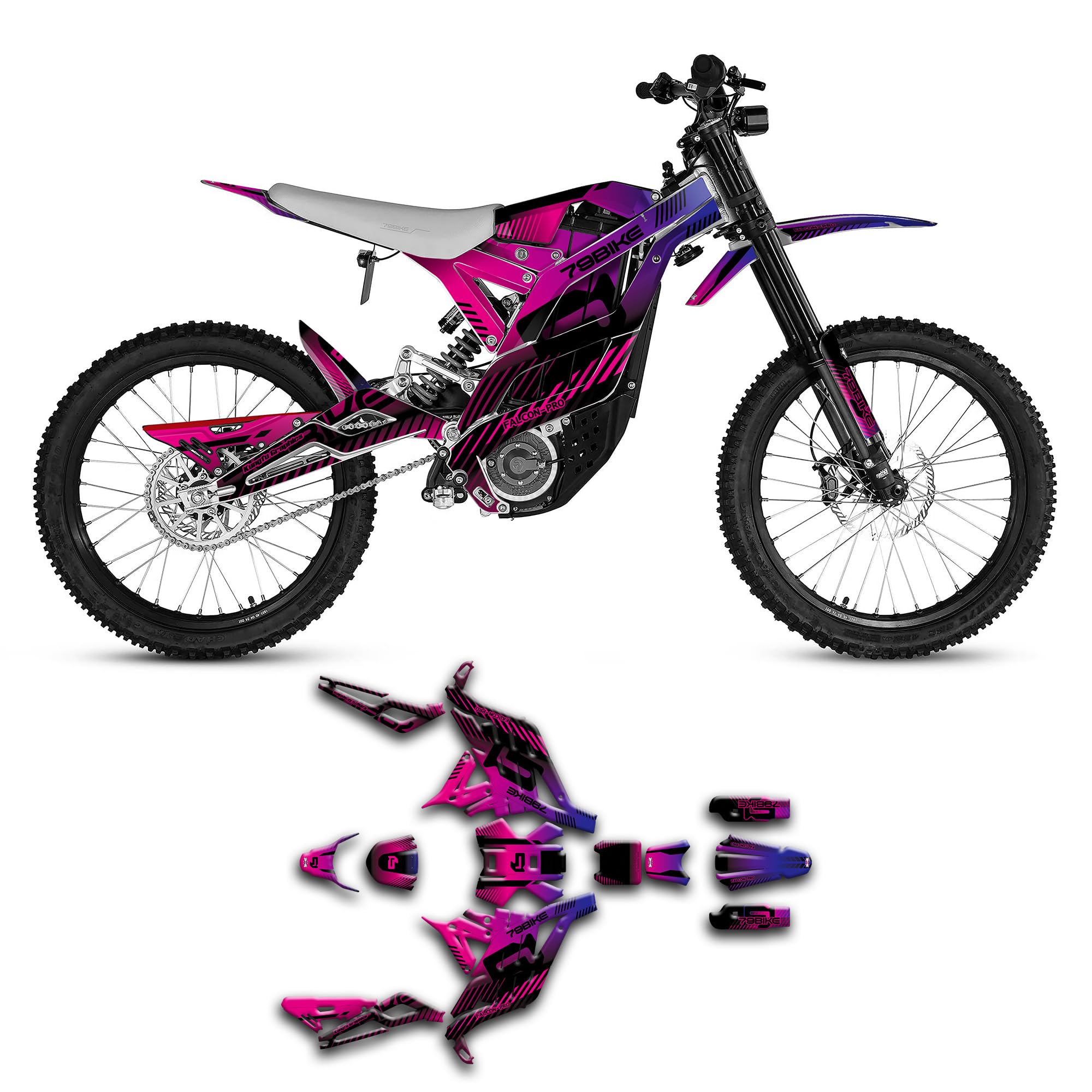 Amazon.com: Kungfu Graphics Custom Decal Kit for 79BIKE 79 Bike