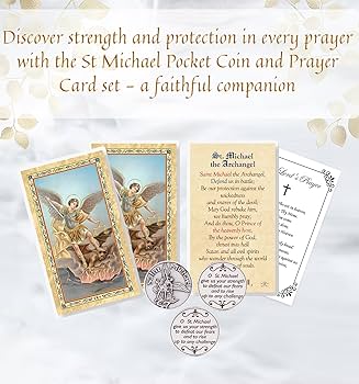 Amazon.co.jp: 大天使ミカエル ポケットコイン - 聖ミカエルの祈り