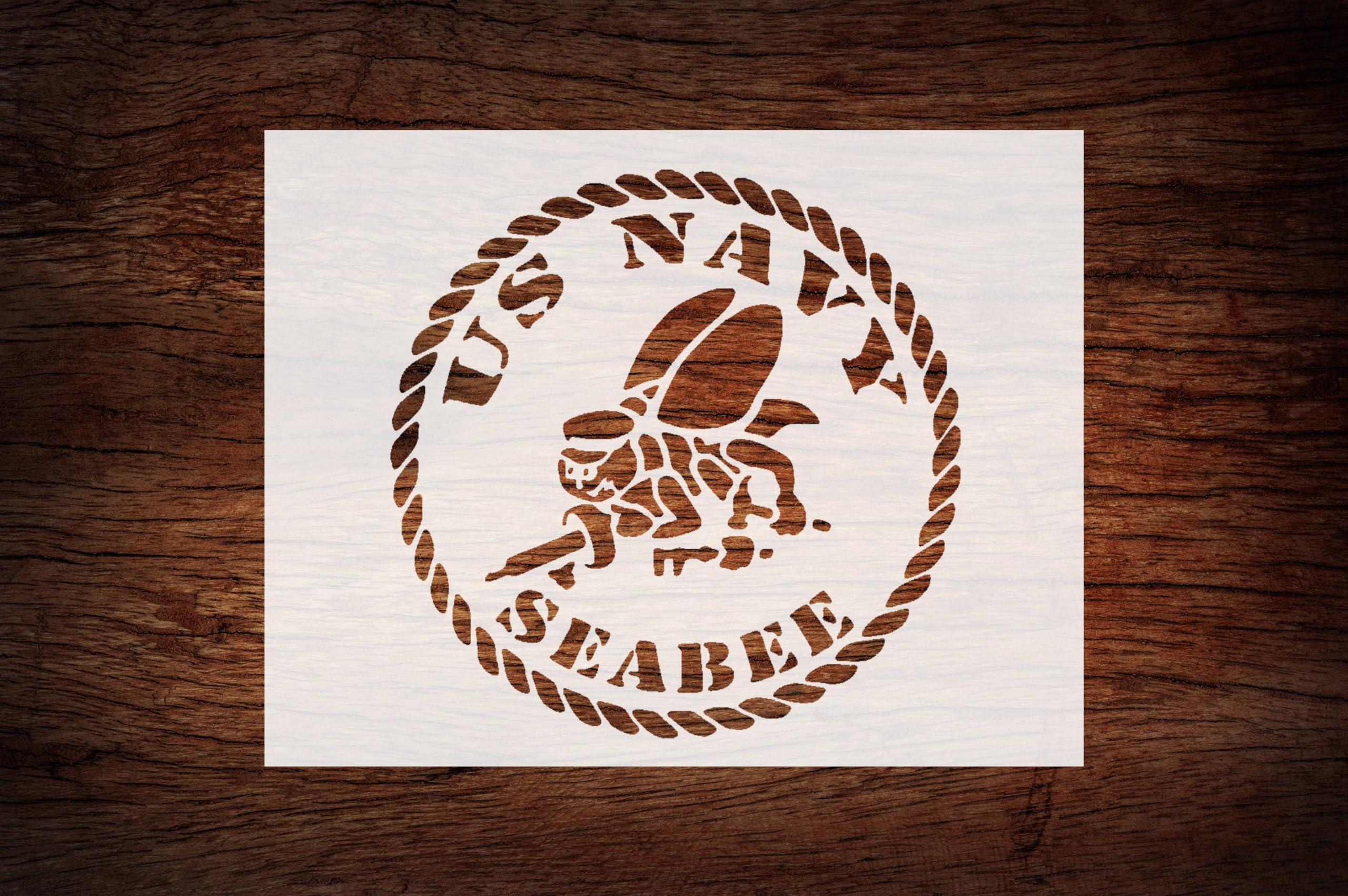 Reusable US Navy Seabees Stencil 11