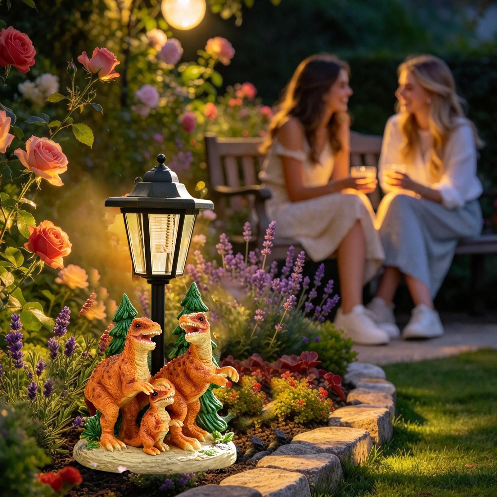 Decorazioni alimentate solari della resina impermeabile delle