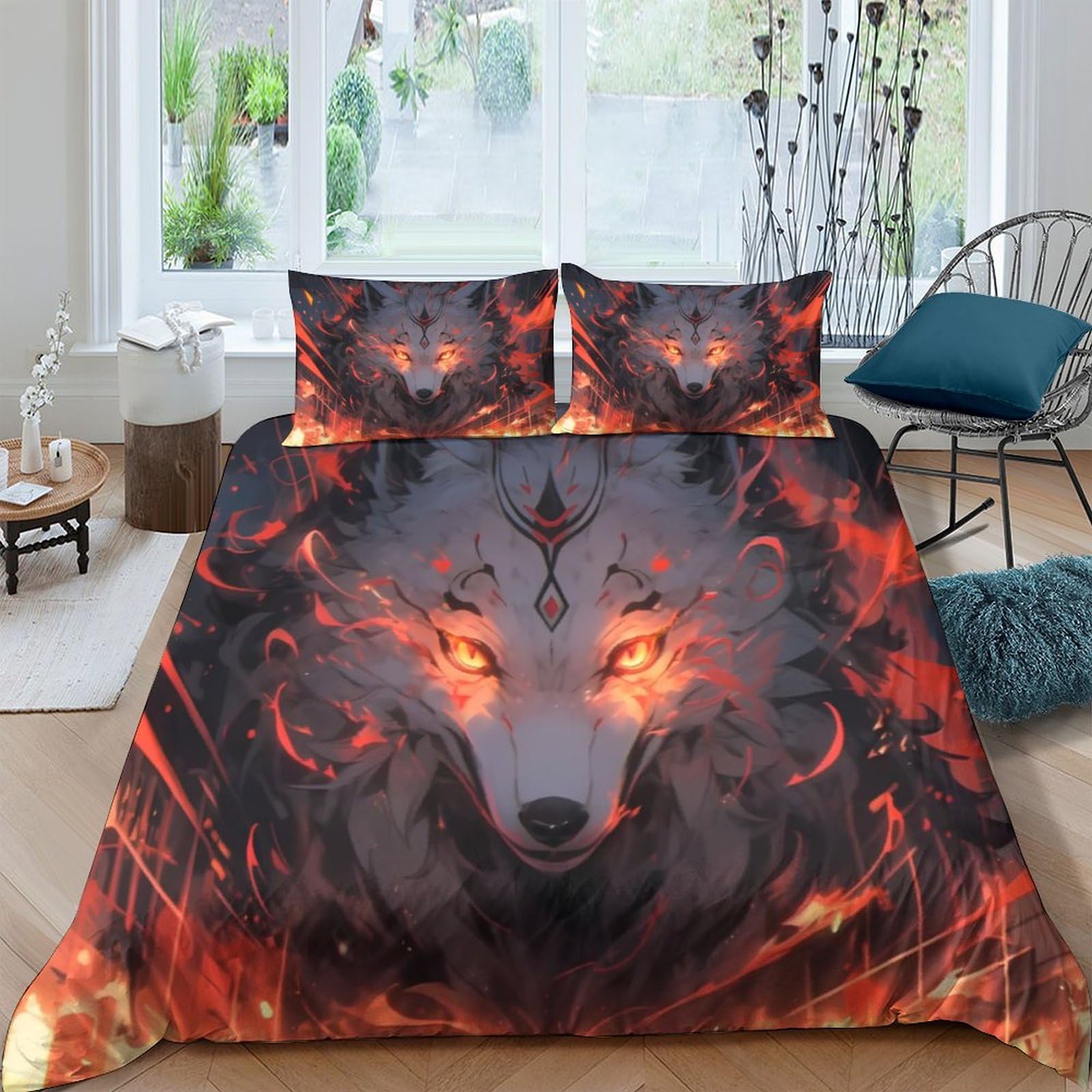 Housse de couette renard 3D imprimé pour transformer une chambre d'ado en cocon moderne