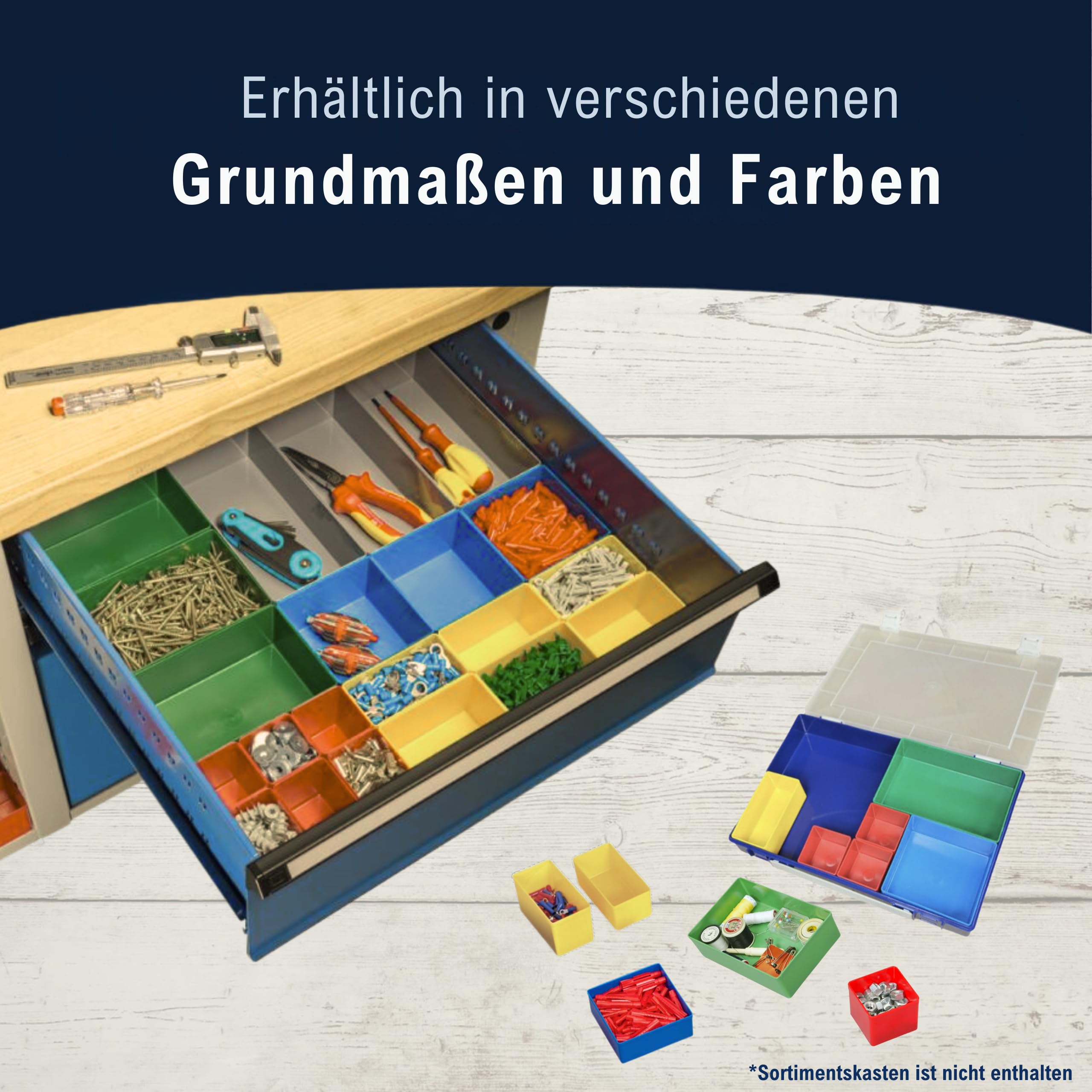 Inzetdozen 108x54x45 Mm Hünersdorff Inzetdozen 80 Stuks - Opbergdoosjes 108x54x45 Mm Voor Assortimentsdozen & Kasten Polystyreen Kleine Onderdelen Dozen