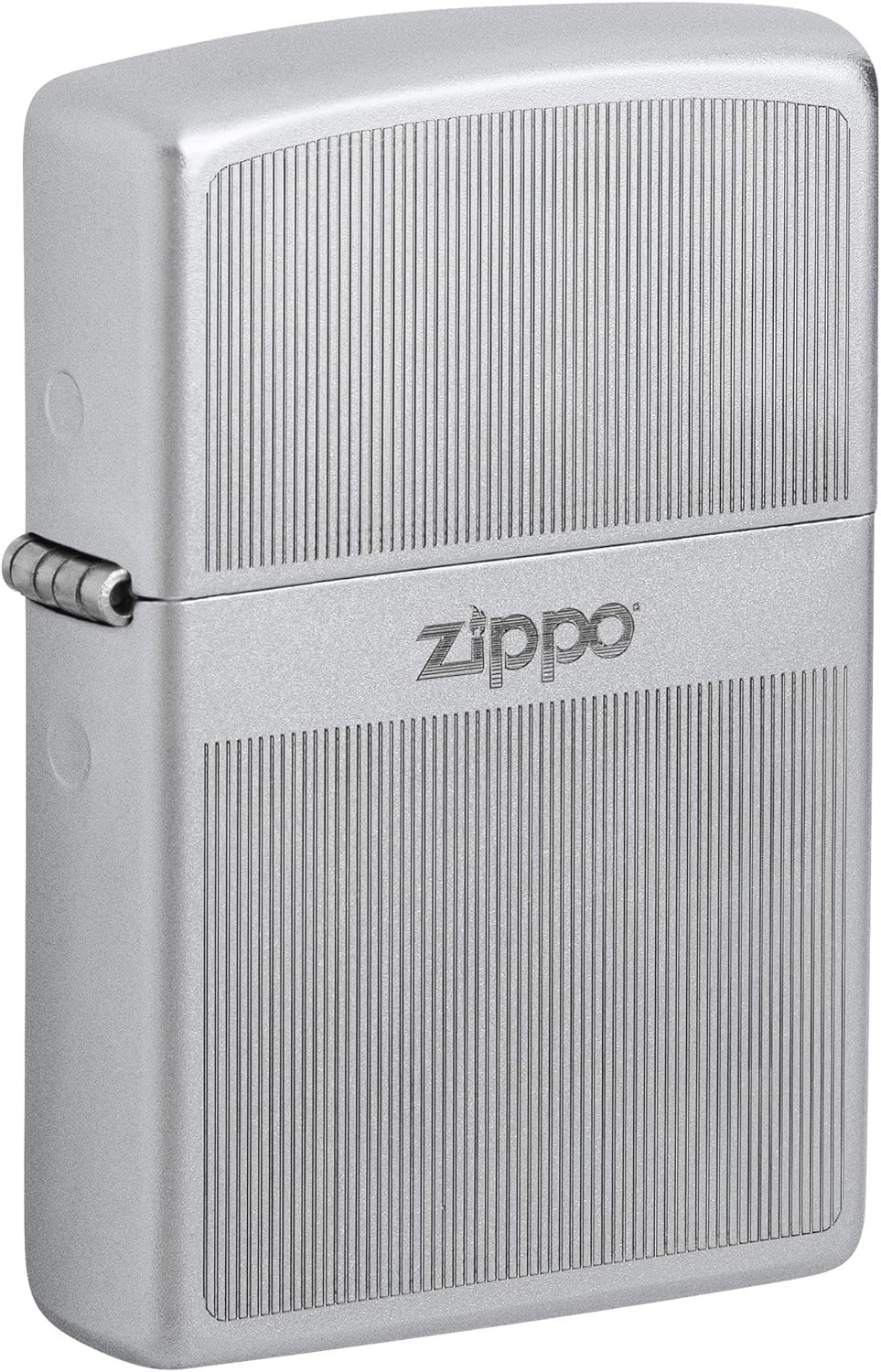 Zippo Lighter: Engraved Design - Satin Chrome 81489