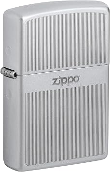 Zippo Lighter Engraved Design - Satin Chrome 81489