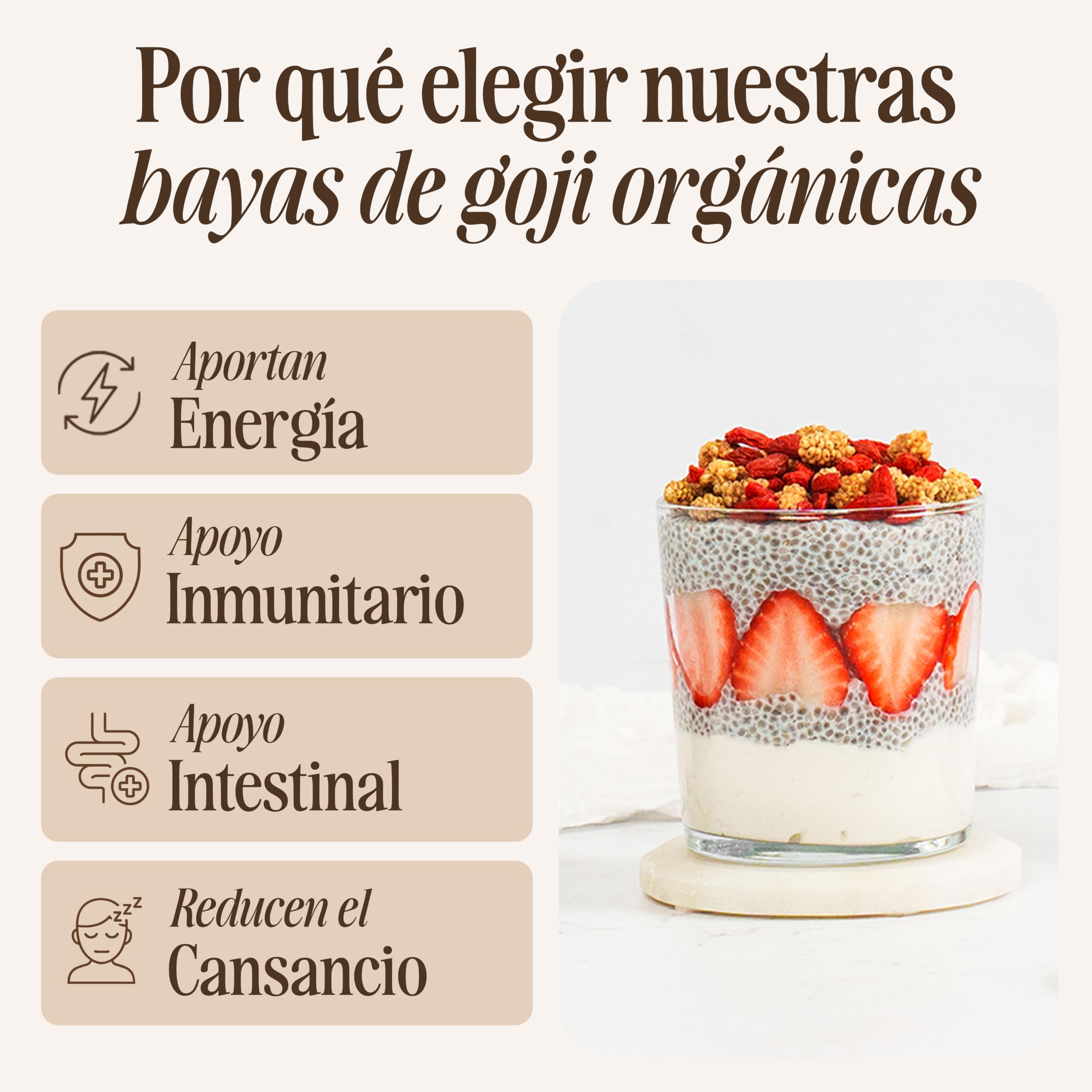 Sevenhills Wholefoods Bayas de Goji Orgánico 1kg