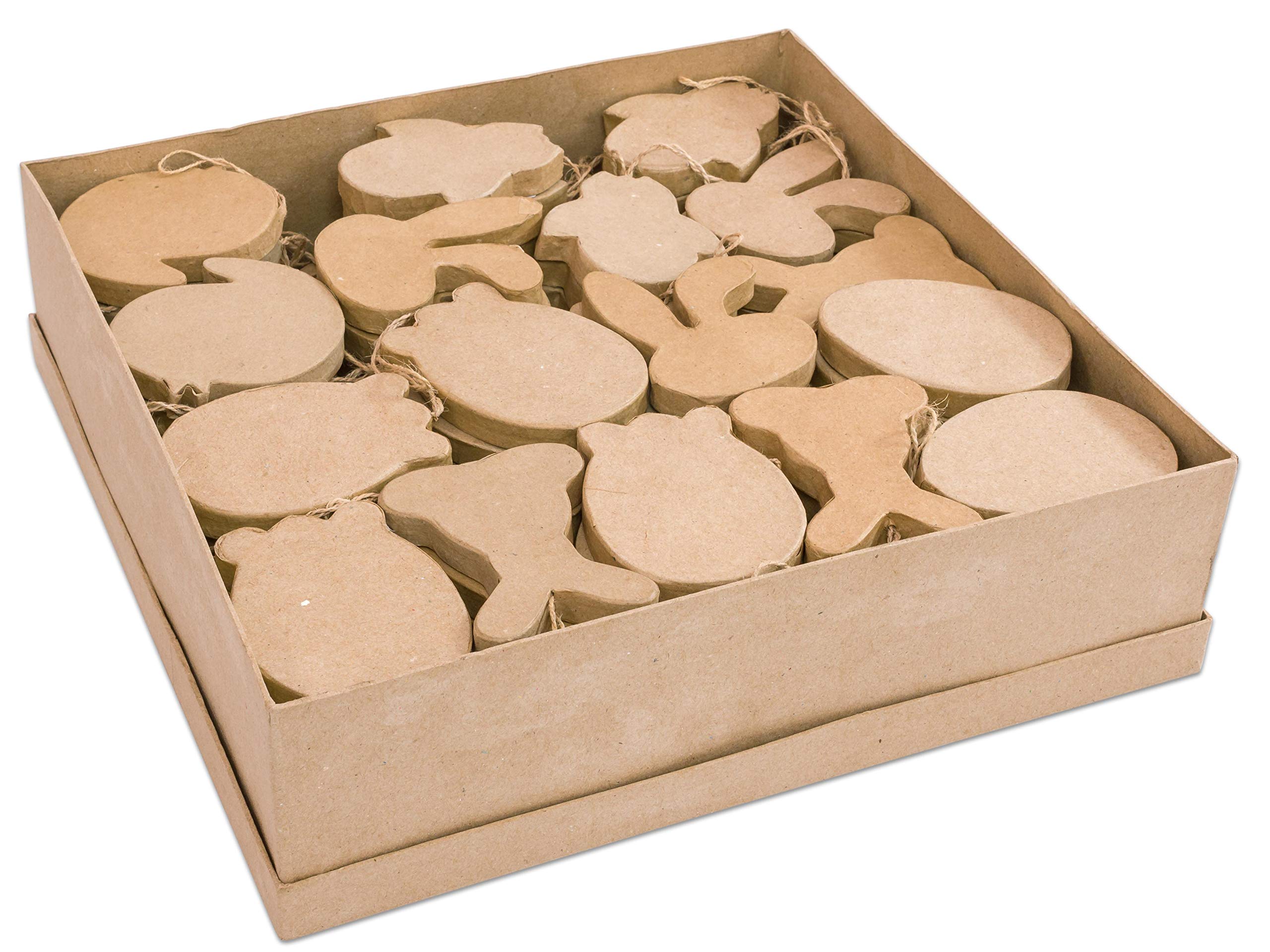 Creativ Pappmache Ostern ornaments-114 Display Box, Papier, braun, 27 x 2,5 x 21 cm
