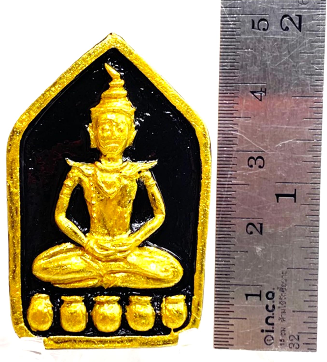 Thai Amulets Phor Ngang Maha Laluay Amulet by Luang Pu Kham Peng – Sacred Thai Charm in Herbal Sacred Powder for Attraction, Charm & Prosperity
