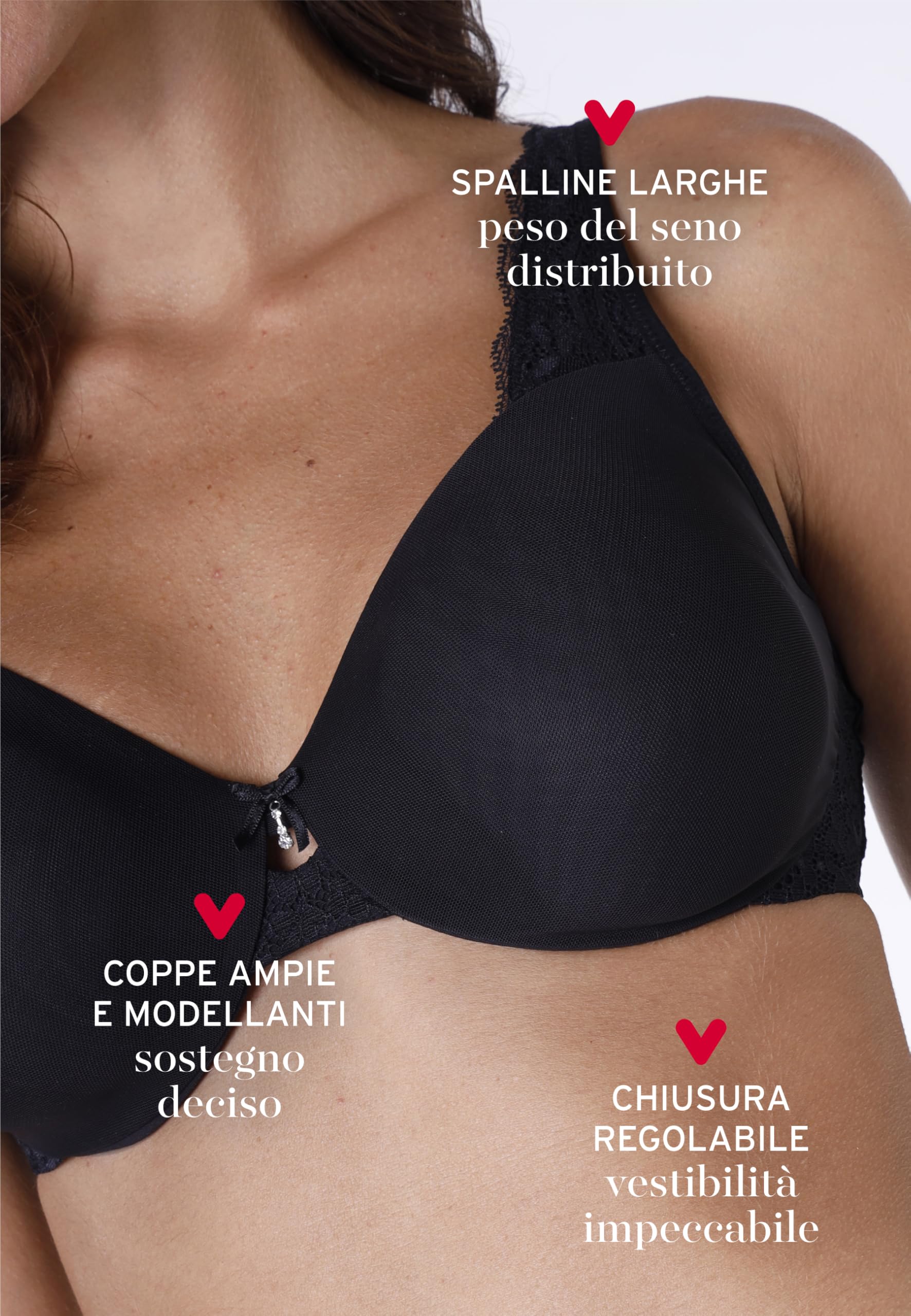 Lovable Riducente E Modellante, Taglie Forti con Ferretto in Microfibra E Pizzo-Comfort E Sostegno-Celebrity Minimizer Reggiseno Donna