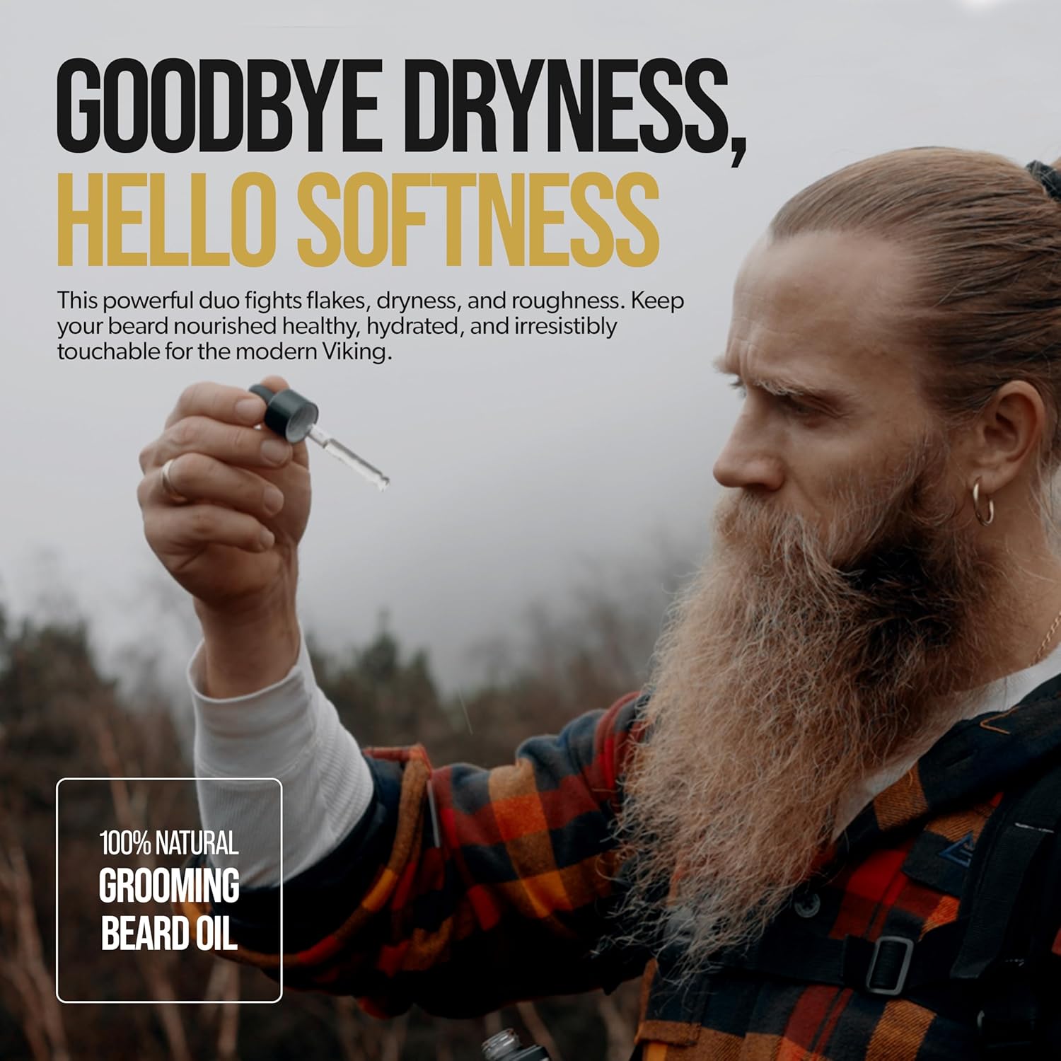 The Beard Struggle Tonic + Elixir Beard Oil Bundle - Silver Collection - Grooming Beard Oil - Softens, Moisturizers, and Strengthens Beard Growth - Pack of 2, Alfheim's Forests - Image 5