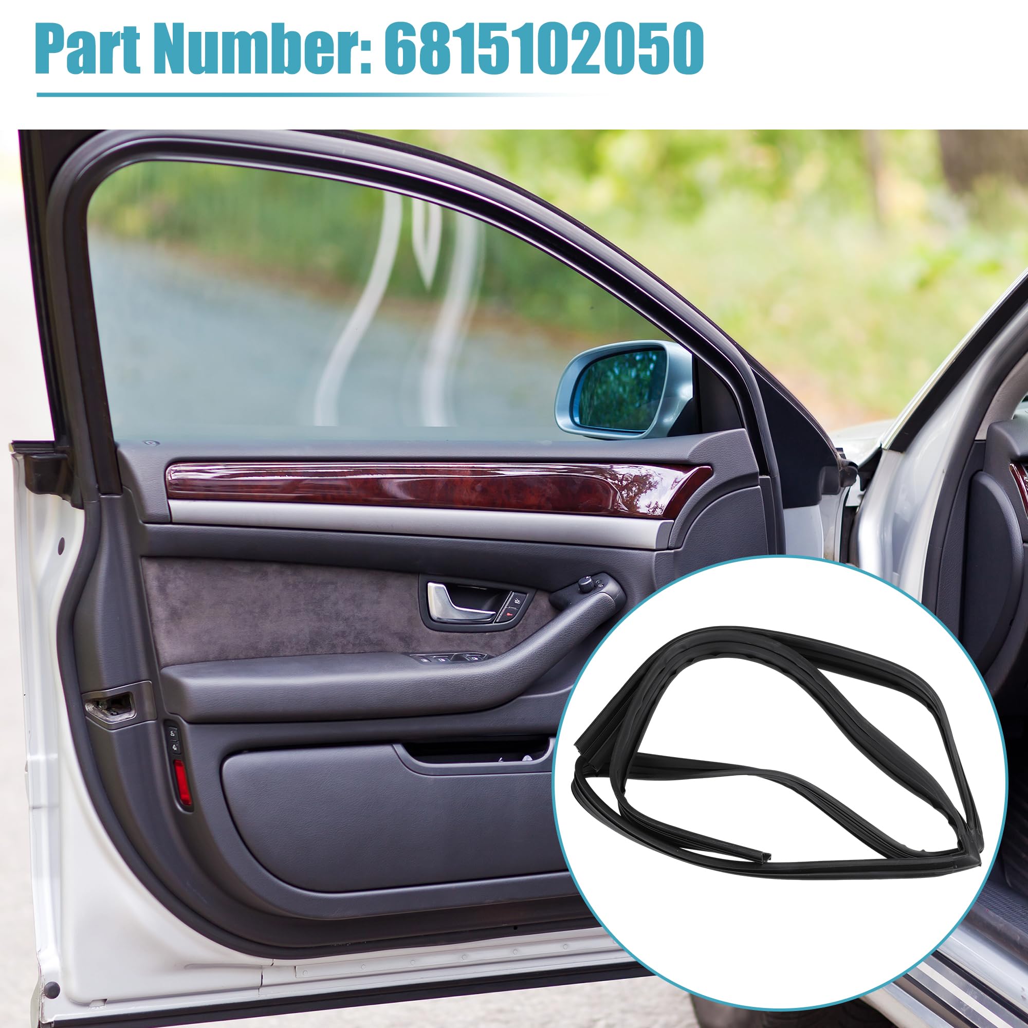 Amazon.com: X AUTOHAUX 1 Pcs Front Left Door Glass Run Channel 