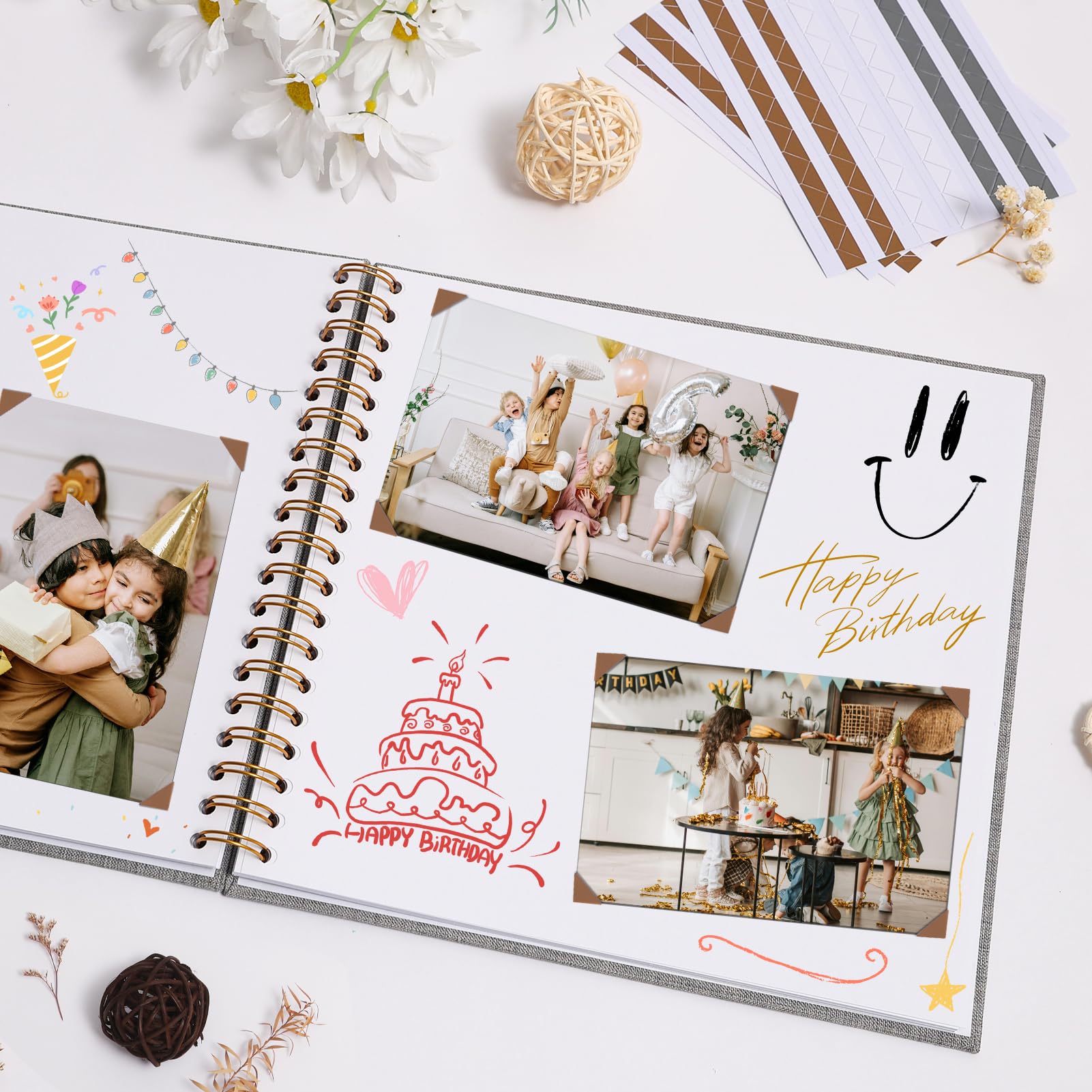 Amazon.com: Scrapbook Photo Album 10x10 Inches 40 Pages Hardcover