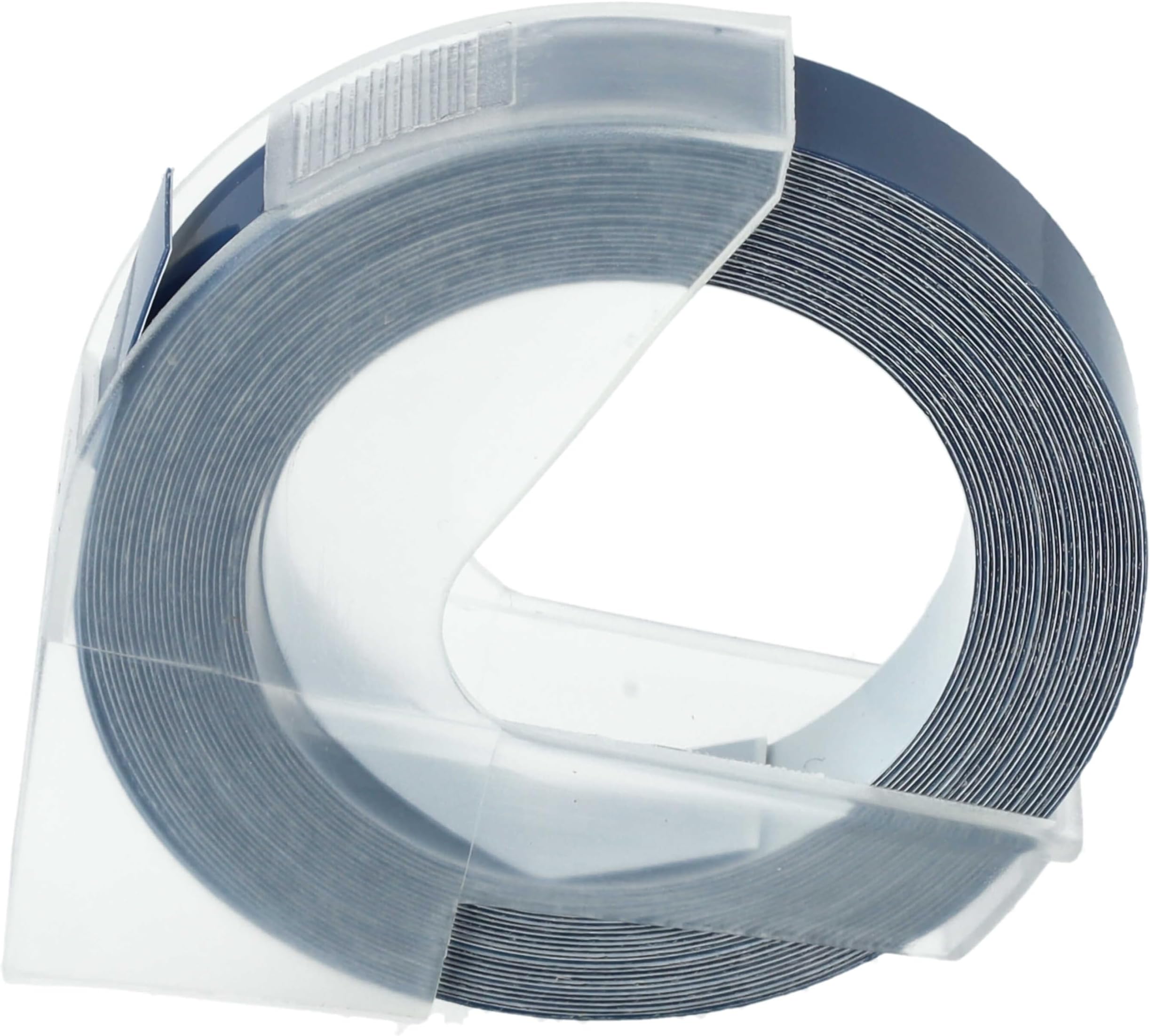 3D Embossing Label Tape Compatible with Dymo Label Buddy 20008, Mini, Maxi 1755 Label Printer 3m x 9 mm, White on Blue
