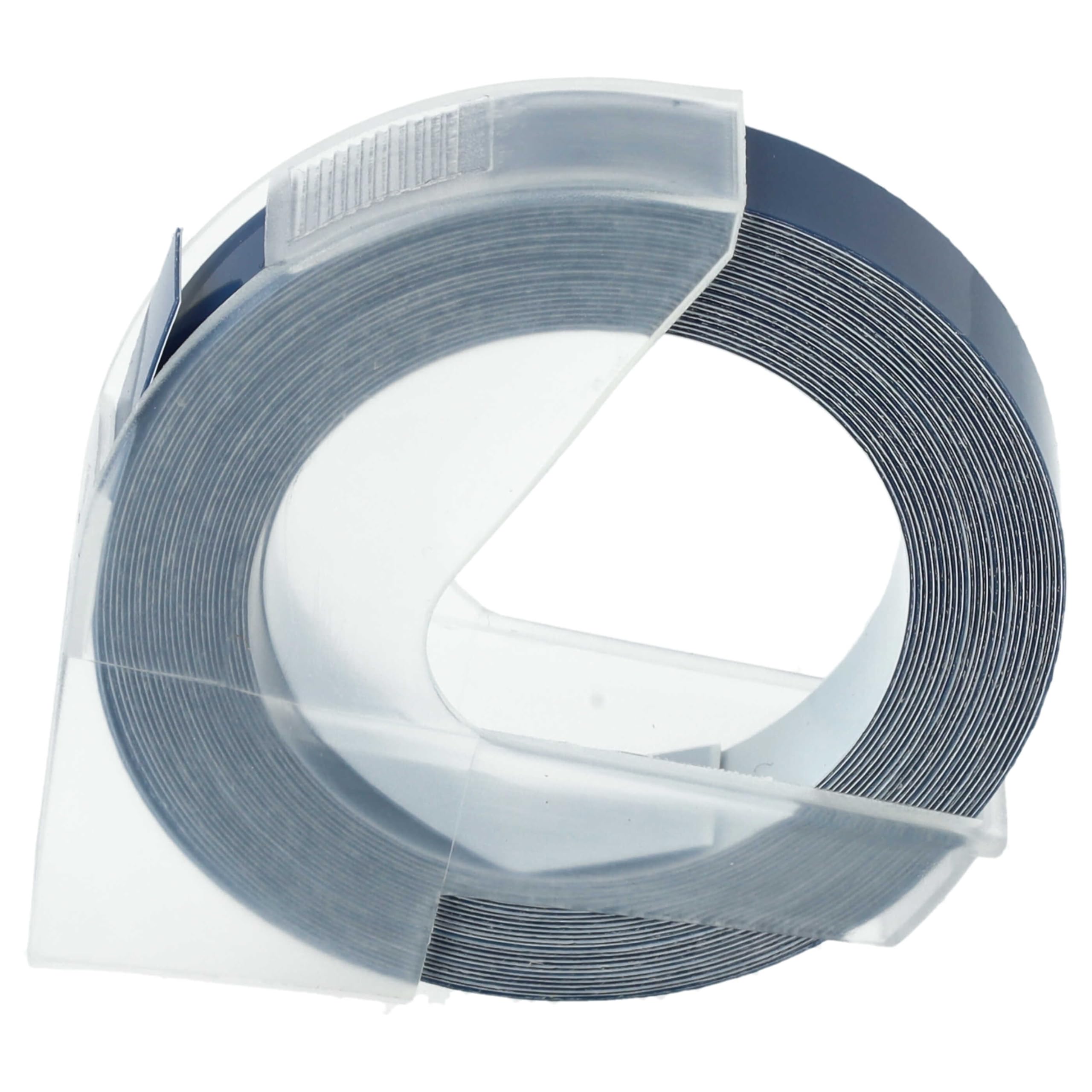 3D Embossing Label Tape Compatible with Dymo Label Buddy 20008, Mini, Maxi 1755 Label Printer 3m x 9 mm, White on Blue