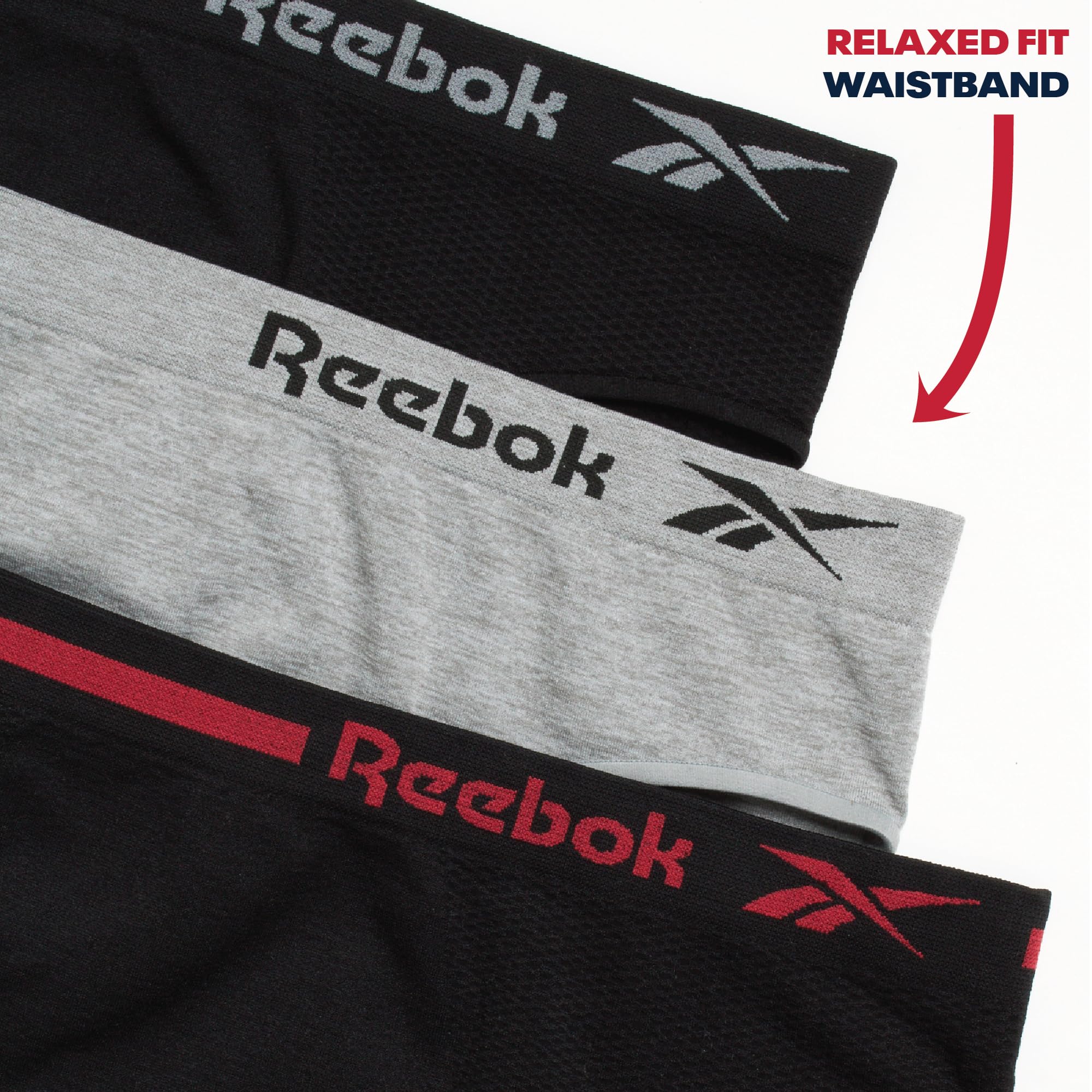 Reebok Damenunterwäsche – nahtlose Mikrofaser-Bikinihöschen (3er-Pack)