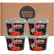 Introductory box 4 Buldak Original Topokki Samyang Hot Chicken Rice Cake 4 x 179 g