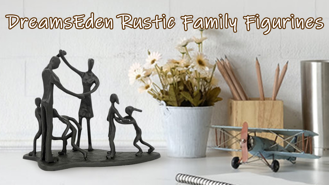 Estatua Familiar de Hierro Fundido DreamsEden miniatura 7
