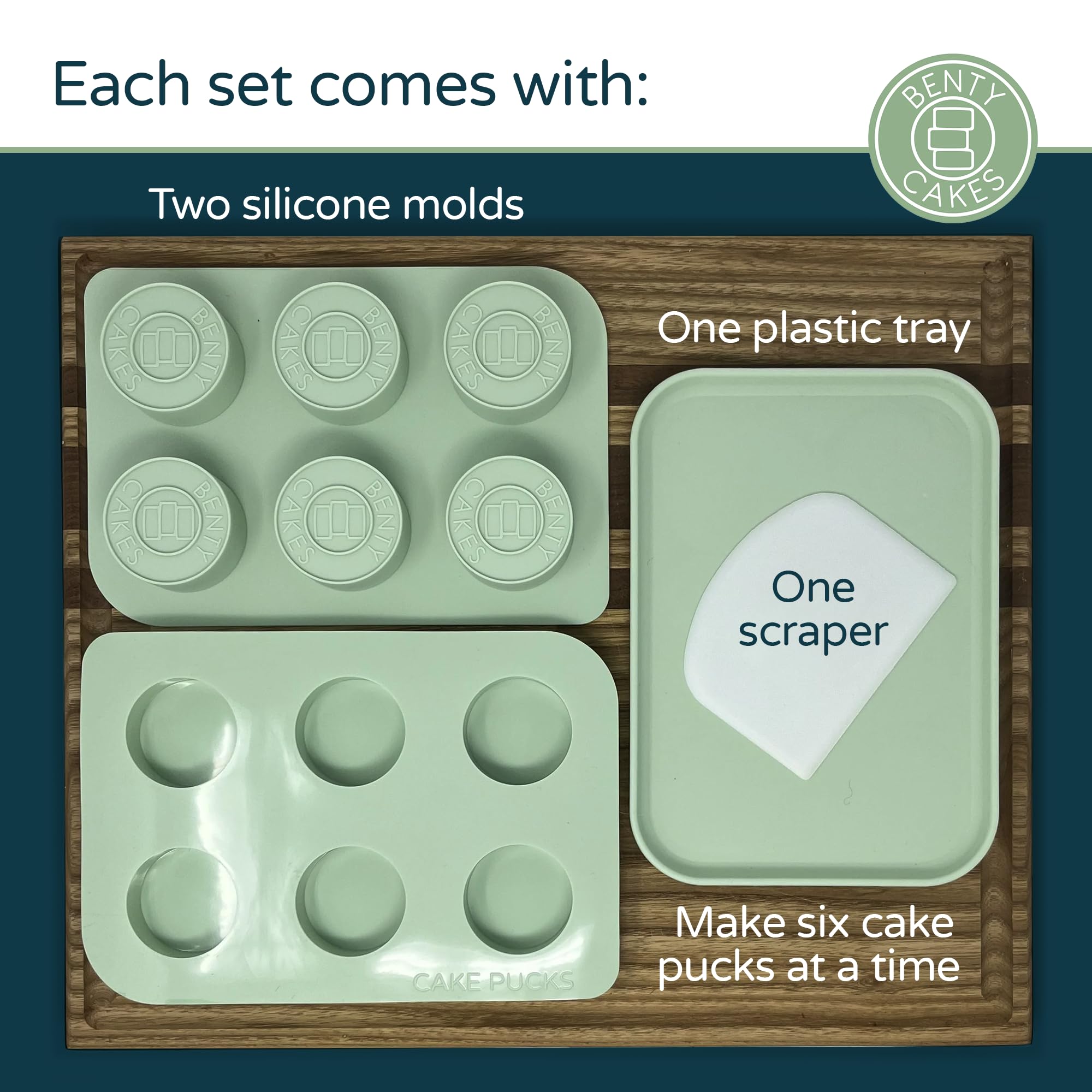 Das Original CakePuck Formen-Set, BPA-freie Silikonform für Schokolade/Süßigkeiten überzogene Dessertformen, Cakepop-Alternativen, Schokoladenüberzug Oreo oder Kuchen von Benty Cakes