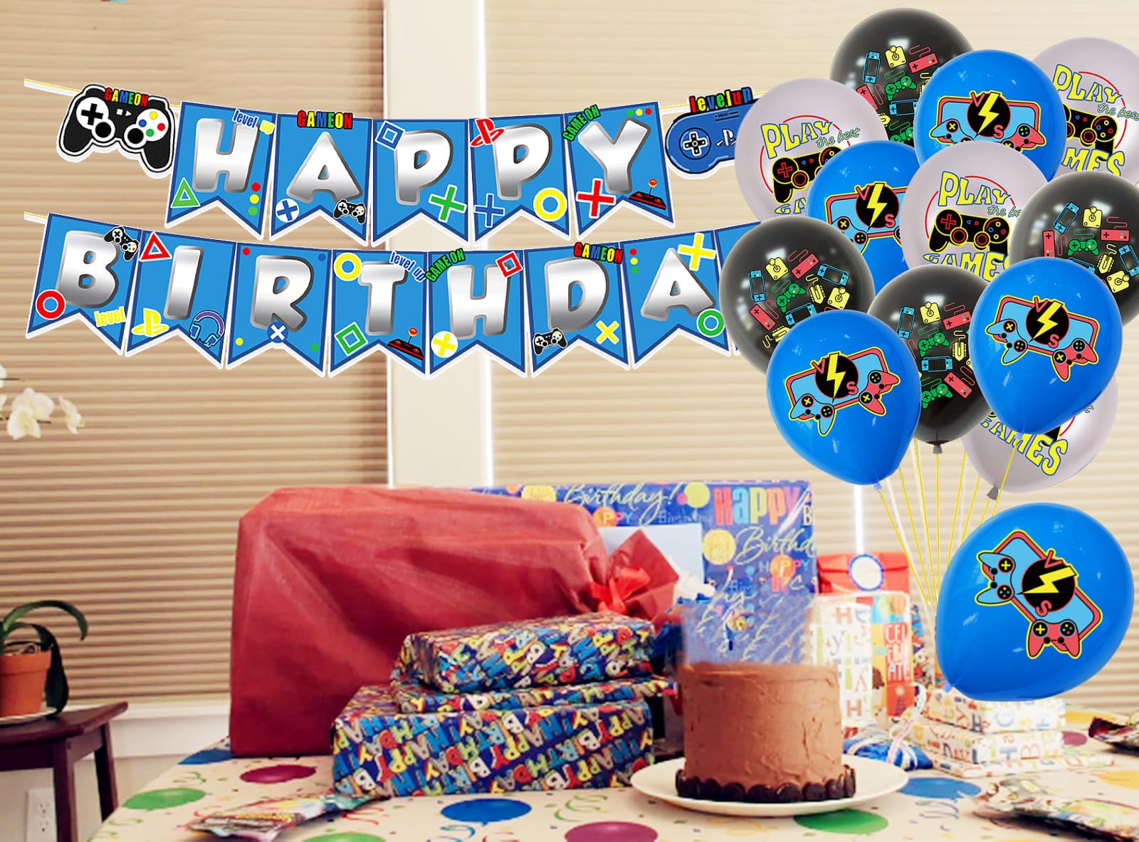 Gioco Compleanno Banner Video Gioco Buon Compleanno Festone Ghirlanda Gioco A Tema Decorazioni Per Ragazzi Ragazze Bambini Partito Forniture Sfondo