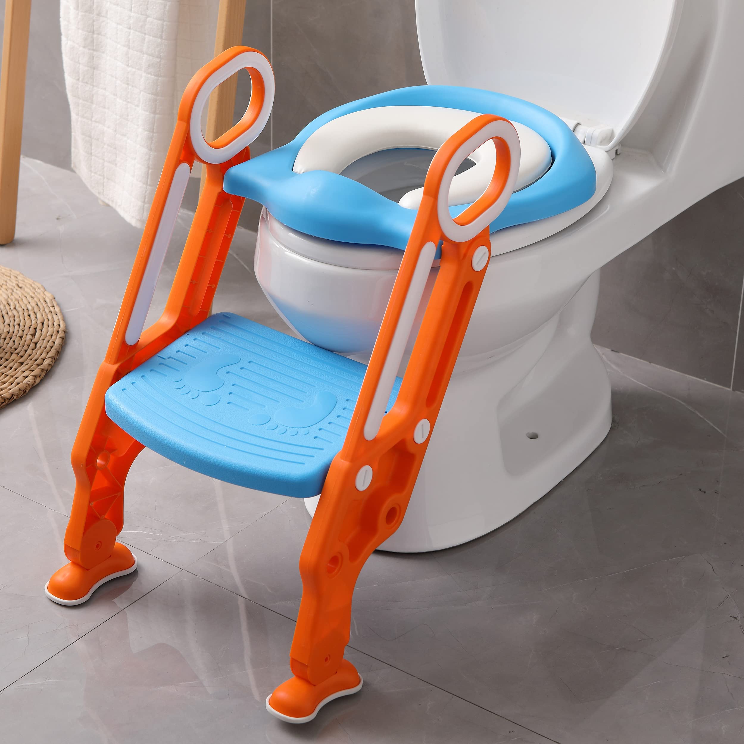 Potty Training Seat with Step Stool Ladder for Kids and Toddler,Wiifo