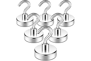 Neosmuk Magnetic Can Hangers, Heavy-Duty Earth Magnets with Hook