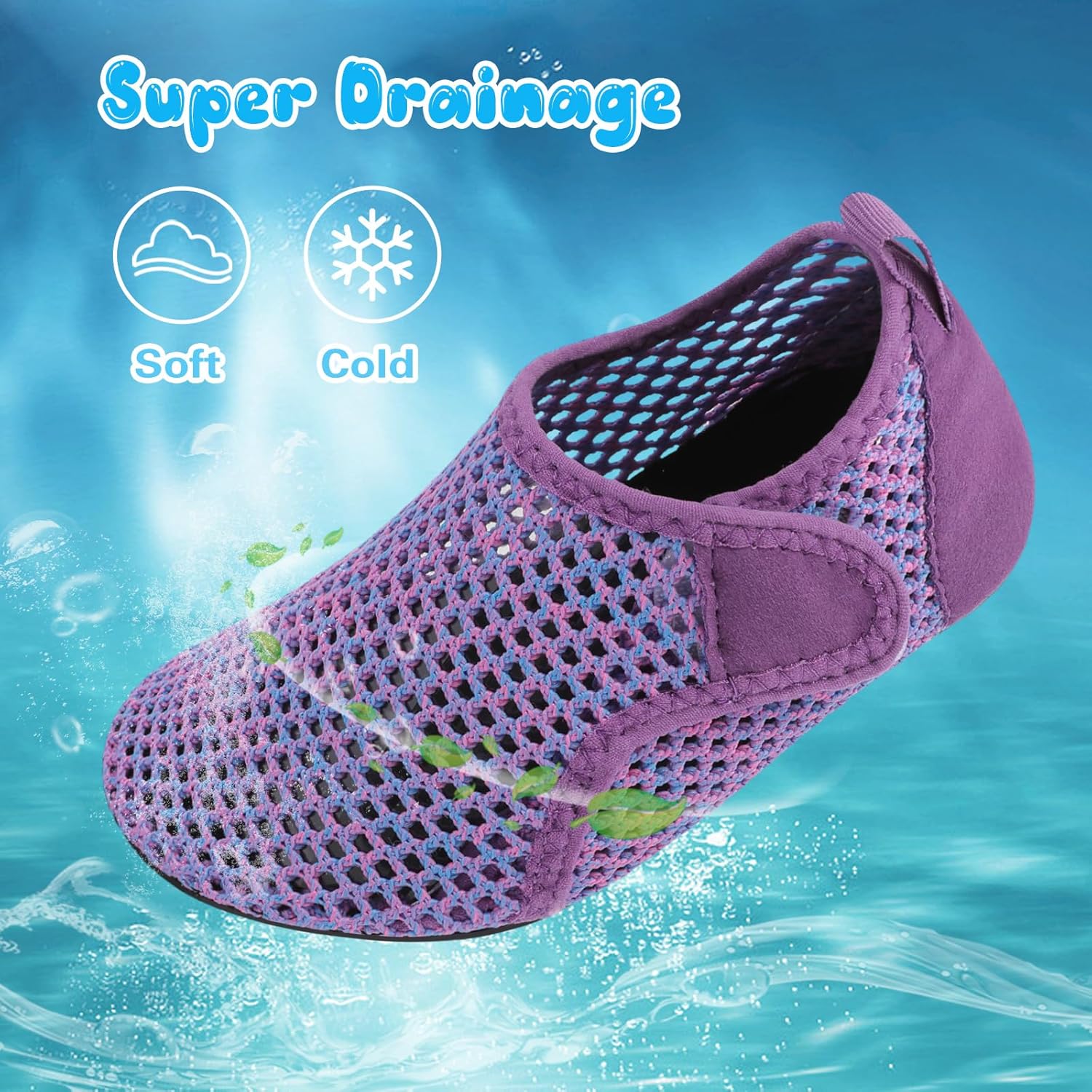 Besroad Kids Water Shoes Girls Boys Quick Dry Aqua Socks Barefoot Non Slip Beach Swim Surf Shoes - Image 5