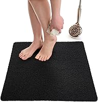 Vista 126 de ENKOSI Alfombra antideslizante para ducha y baño Loofah - Comodidad acolchada suave - Sin ventosas para bañeras lisas o texturizadas - Drenaje