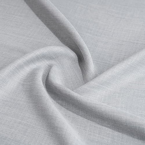 Miniatura 9 de HPD Half Price Drapes BOCH-LN1853-96-GR - Cortina de lino sintético con ojales para oscurecer ambientes (1 panel), 50 x 96 pulgadas, color índigo