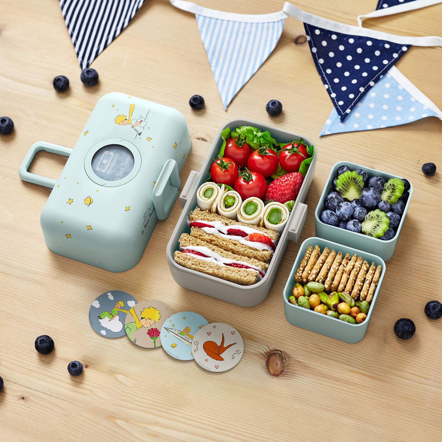 Lunch Box Bambini Monbento MB Tresor - 3 Scomparti Senza BPA, Verde Foresta - Foto 5
