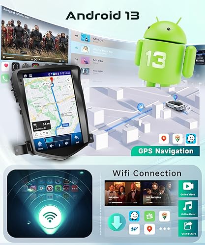 Miniatura 4 de Radio estéreo de coche 4G+64G para Chevrolet Cruze 2009-2015 con CarPlay Android Auto, Tesla estilo 9.7 pulgadas IPS pantalla táctil Android 13 GPS