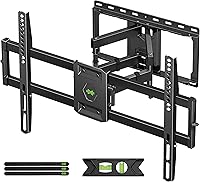 USX Mount Full Motion TV Wall Mount for 42-90" TVs - Dual Arm Swivel Tilt Articulating Bracket, 132lbs, VESA 600x400, 16" Studs