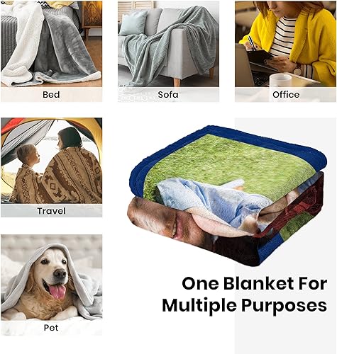 Miniatura 4 de Youltar Manta personalizada con foto, regalos personalizados para el Día del Padre y cumpleaños para papá de parte de hija o hijo, manta