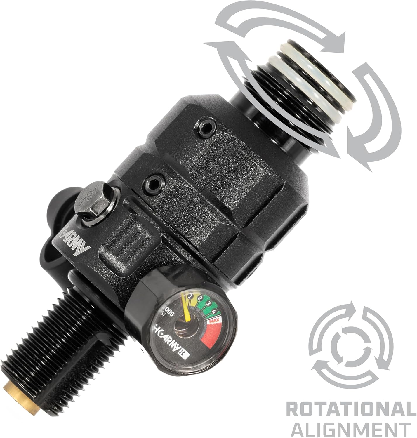HK Army Paintball Turbine Pro 4500psi HPA Compressed Air Rotational & Adjustable Regulator
