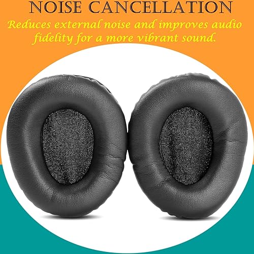 Miniatura 5 de TaiZiChangQin HA-NC250 Almohadillas de repuesto compatibles con auriculares JVC HA-NC250 HA-NC260 HA NC250 NC260 (almohadillas de cuero proteínico)