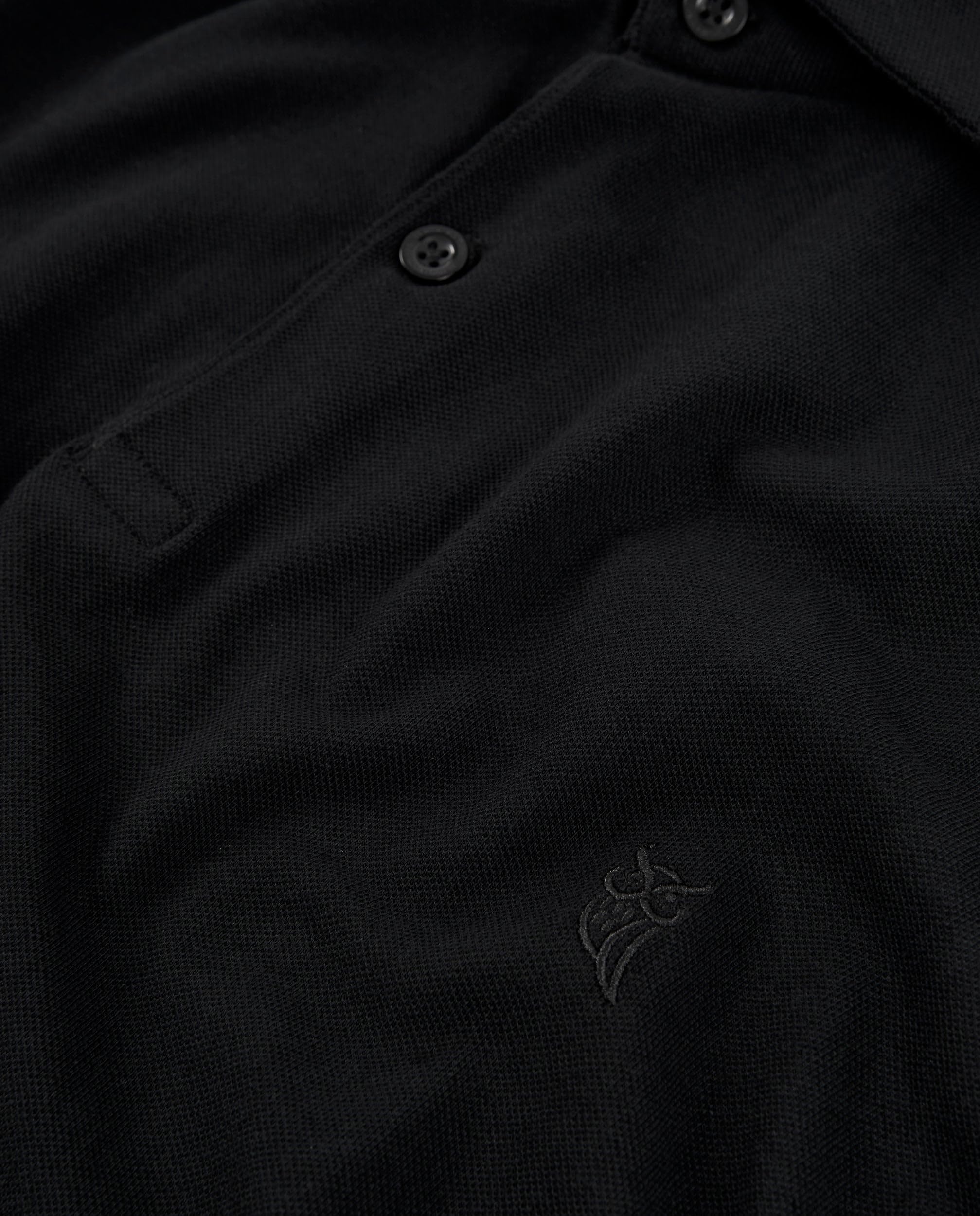 El Búho Nocturno Polo Hombre Manga Corta Algodón 100% Piqué Liso - Cuello Italiano Spread Firme Elegante - Regular Fit Holgado Largo - Deporte Casual Vestir Tallas Grandes S-5XL — view 5