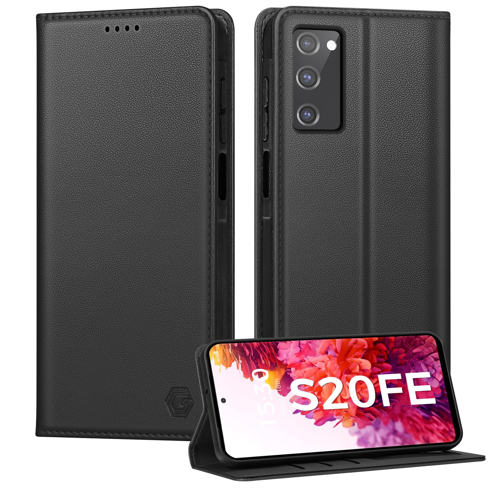 Etui do Samsung Galaxy S20 FE, etui premium z klapką ze skóry PU, etui z klapką z blokadą RFID, etui ochronne do Samsung Galaxy S20 FE