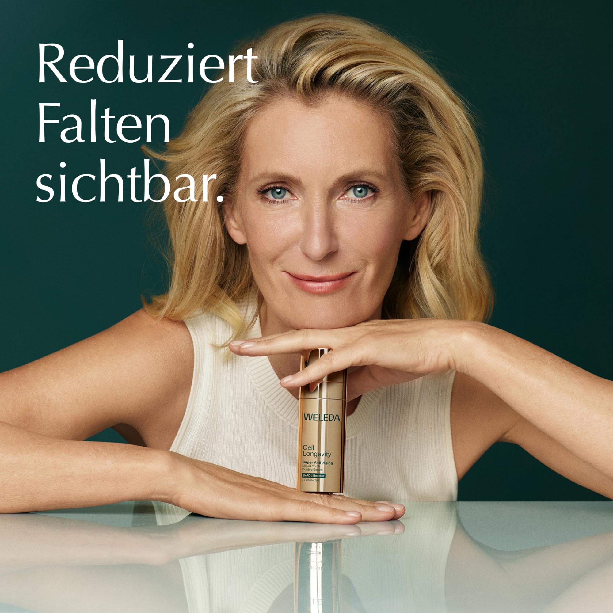 WELEDA Cell Longevity Super Anti-Aging Liquid Youth Double Serum - Gesichtspflege Serum mit [NAD⁺] Booster & [Retino-Cell] mindert die 10 Zeichen der Hautalterung (Naturkosmetik, vegan, 50ml)