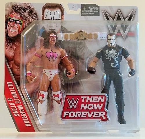 WWE, Serie básica, 2016 Then Now Forever, Ultimate Warrior y Sting Figuras de acción
