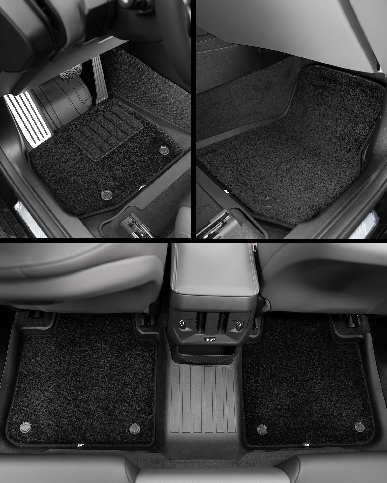 3W Do BMW X3 G45 2025-2026 Dywaniki podłogowe z metalowymi pedałami i matami i matami do bagażnika oraz innymi ochraniaczami na oparcie, na rok pogoda zrównoważony zestaw dywaników podłogowych Thorex