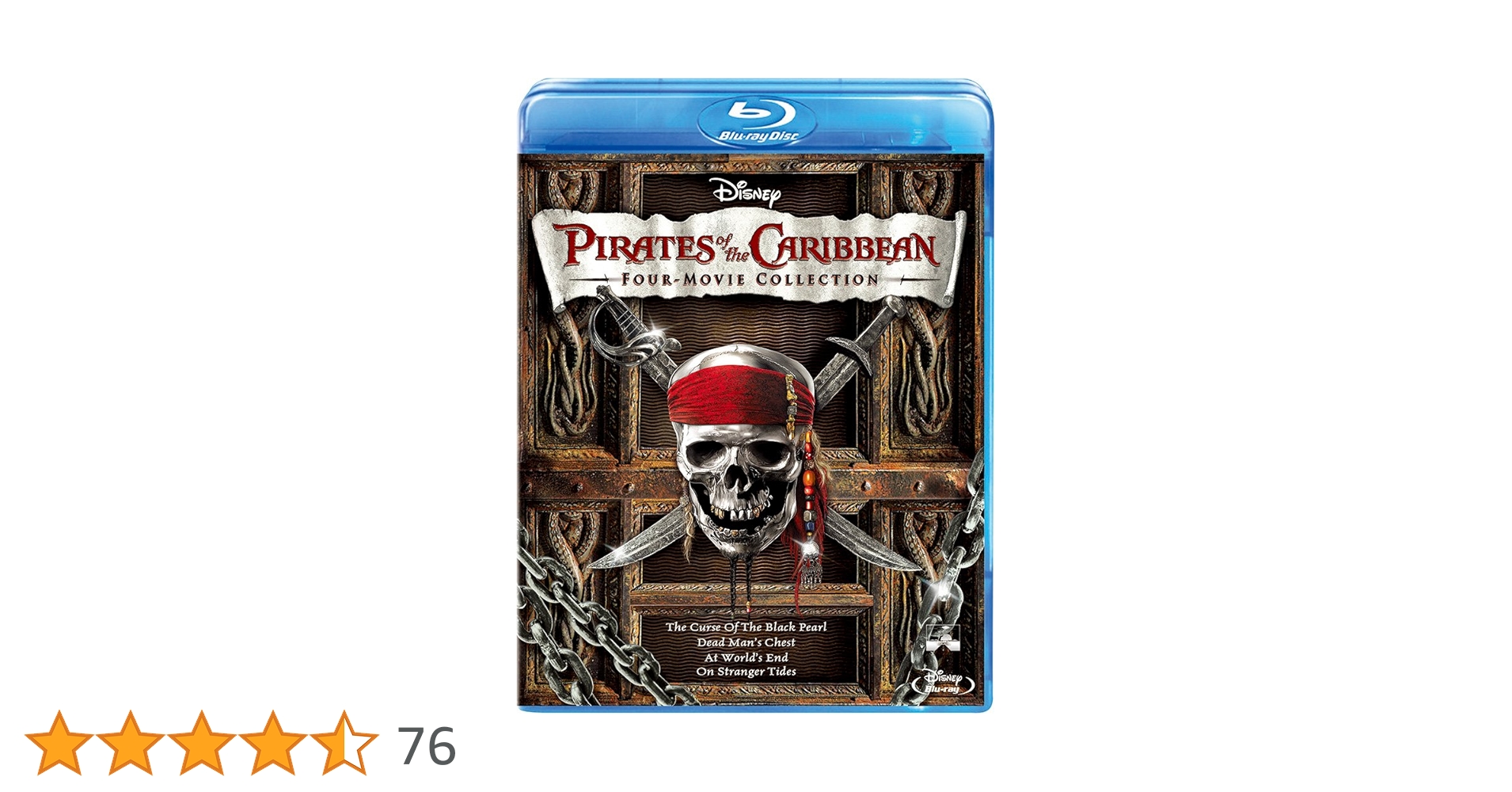 Disney - パイレーツオブカリビアン　ブルーレイ・4ムービー・コレクション　Blu-ray Amazon.co.jp: パイレーツ・オブ・カリビアン:ブルーレイ・4