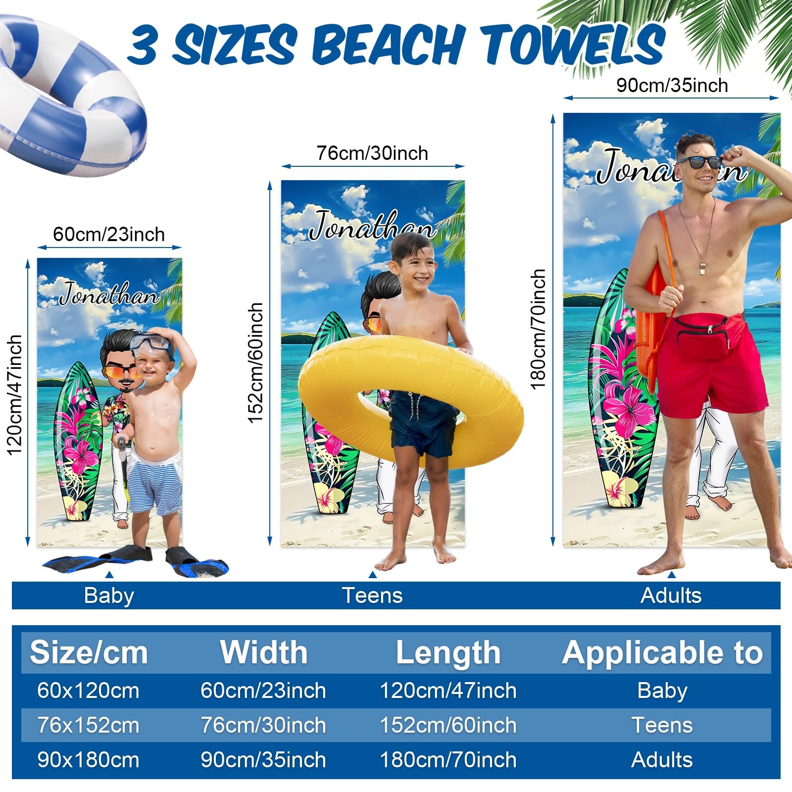 Serviette Plage Microfibre Personnalisée Avec Nom – Grande, Anti-Sable, Séchage Rapide Pour Femme & Meilleures Amies