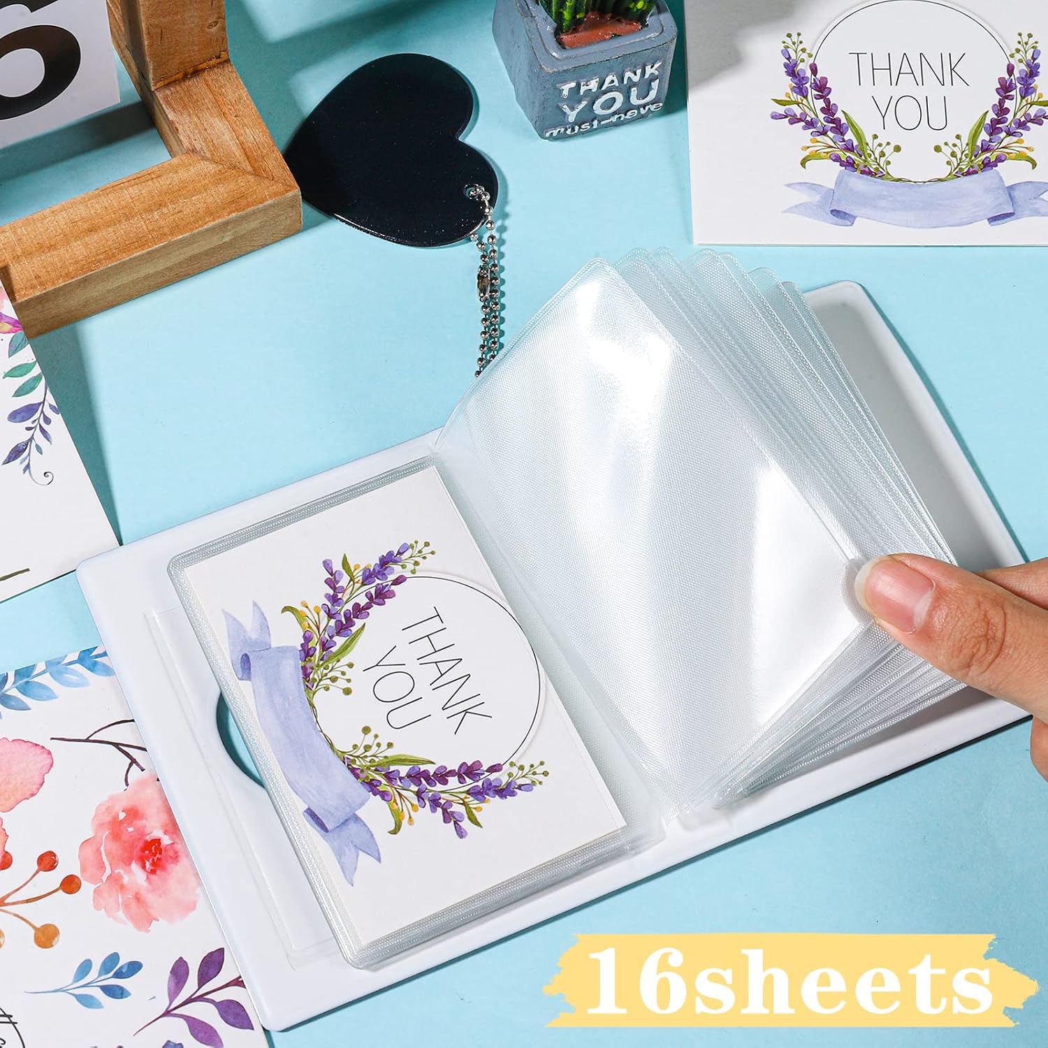 FRIUSATE 3 Inch Kpop Photocard Holder Book Black