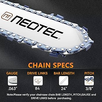 ●CHUNK Amazon.com : Chainsaw Chain Ripping 24Inch, 3/8