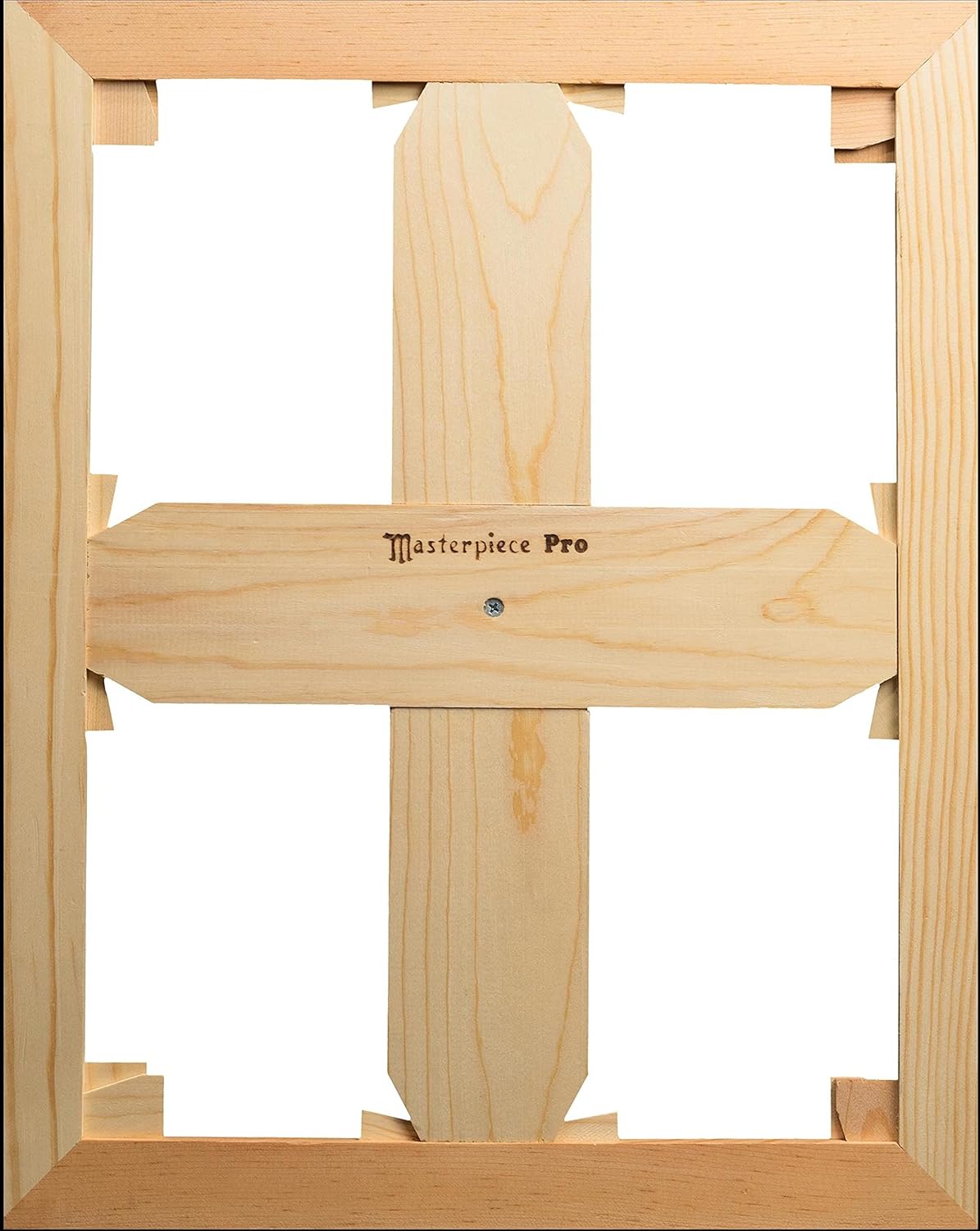 MASTERPIECE Z1VS-2448 Vincent Pro 7/8" Deep Sausalito Heavy Weight and Texture 14 oz Cotton Stretched Canvas 24" x 48" White