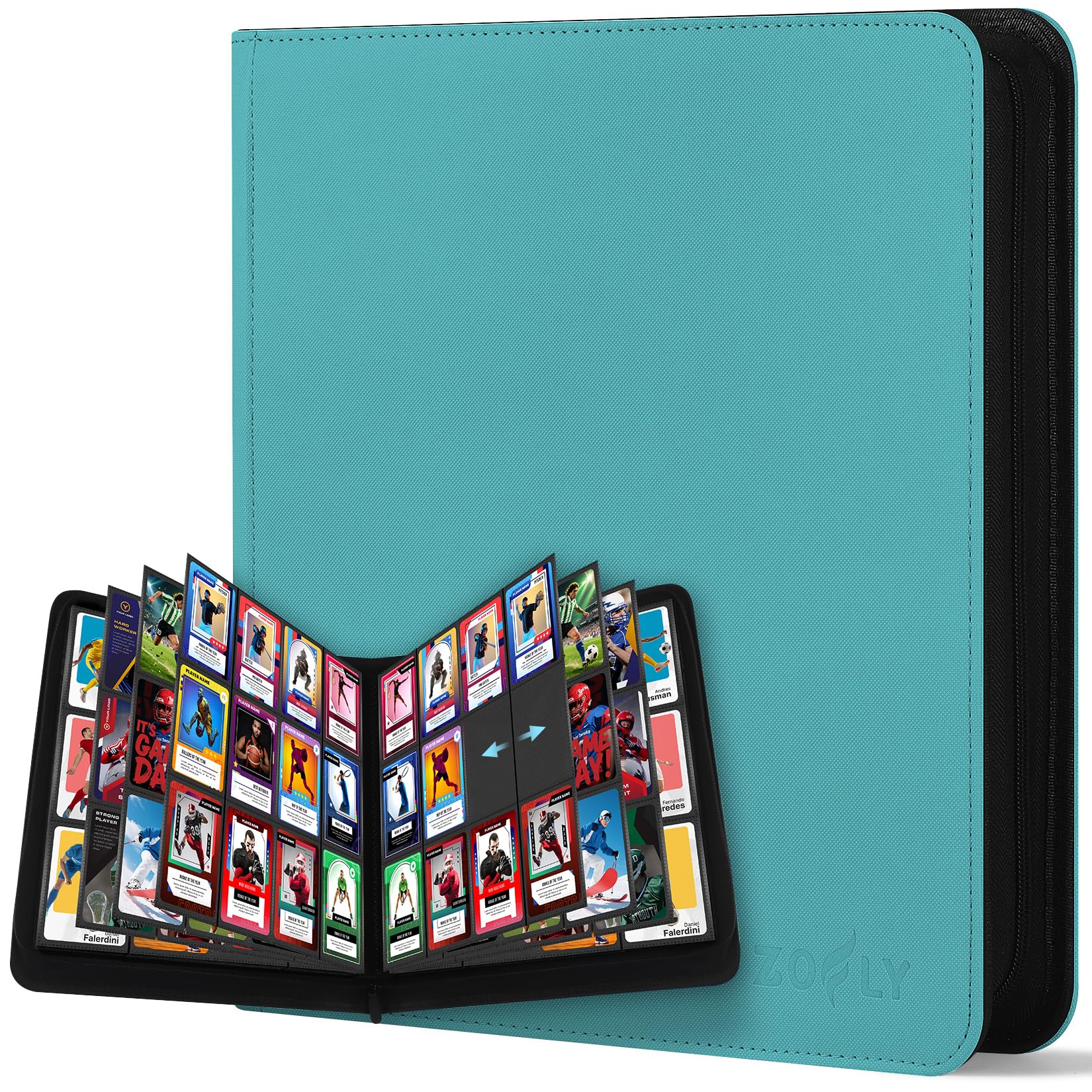 Classeur de cartes 720 places sans anneau avec pages sans acide et protection double face